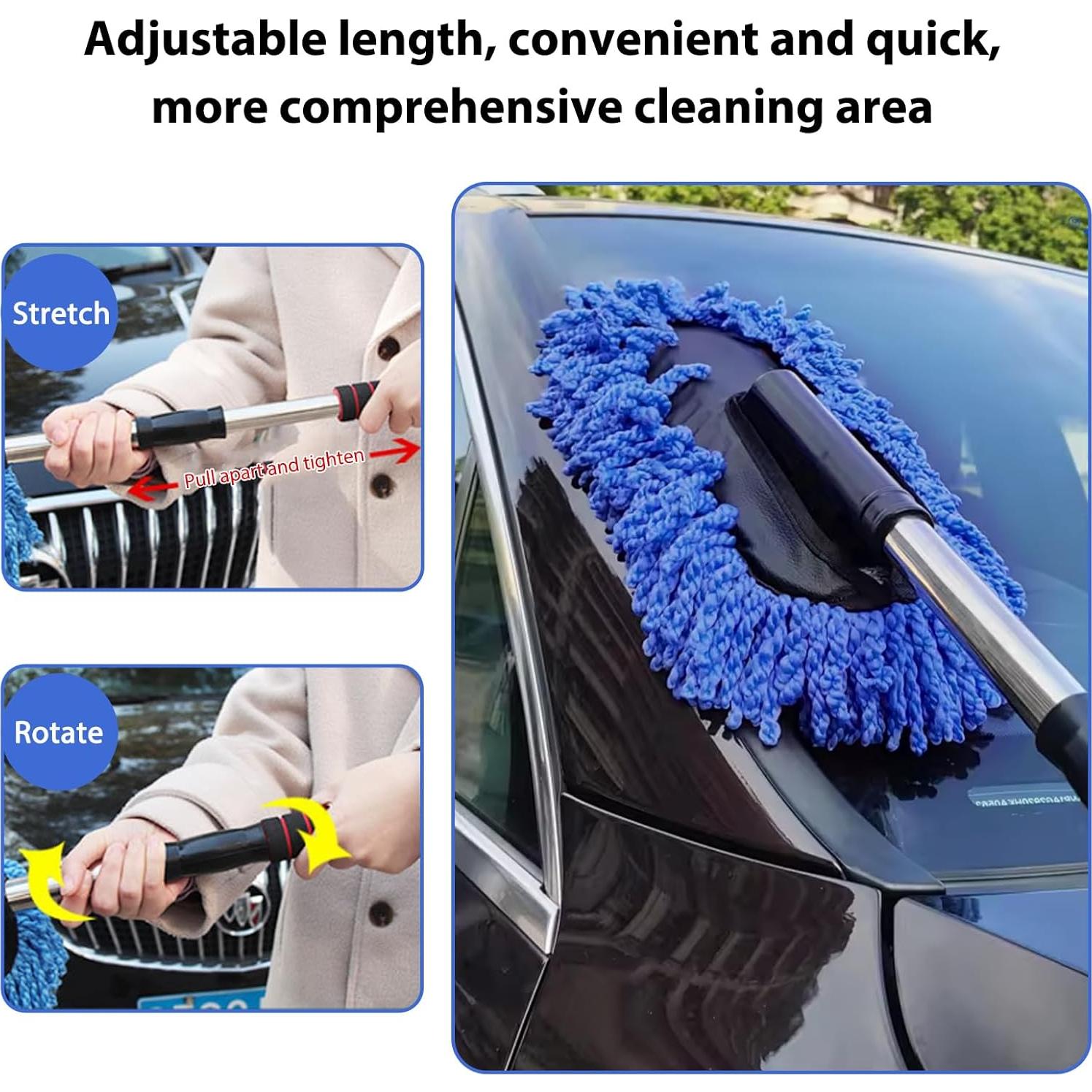 Juego de 2 Plumones de Microfibra BWBWND para Autos Azul