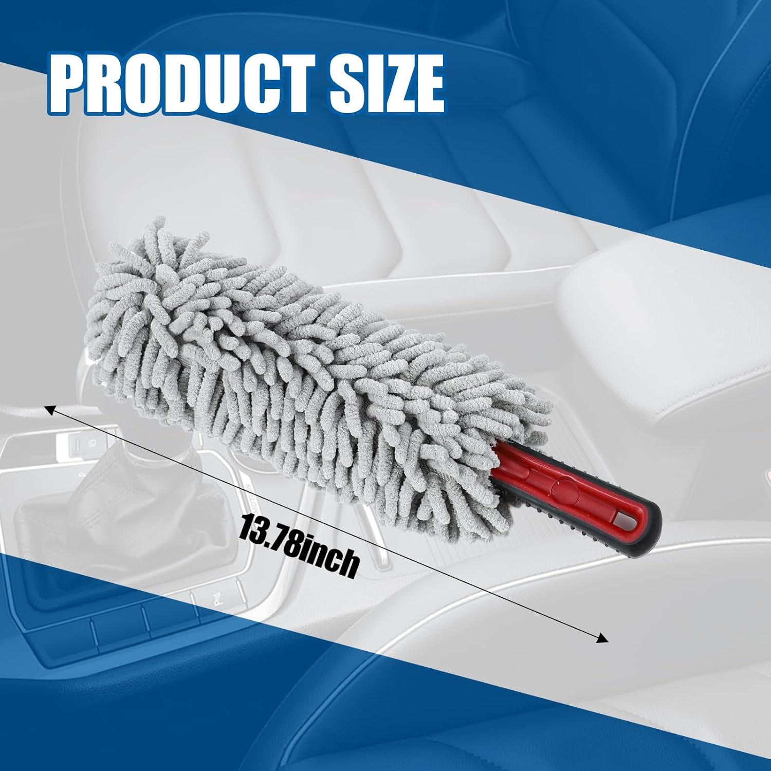 Duster de Coche Wuyaoyao Microfibra 35 cm Gris Claro