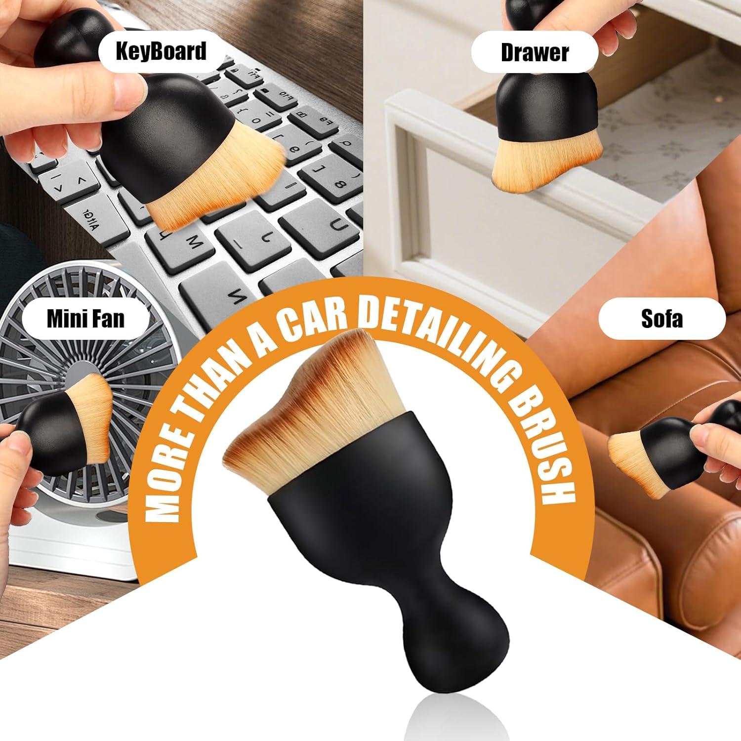 Cepillo de Detalle de Coche Woyuosn - Microfibra Doble Uso