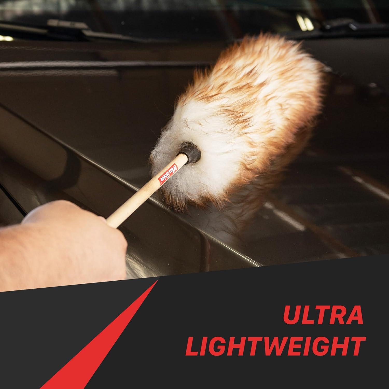 Duster de Detalle Maxshine 100% Lana de Cordero 35.6 cm