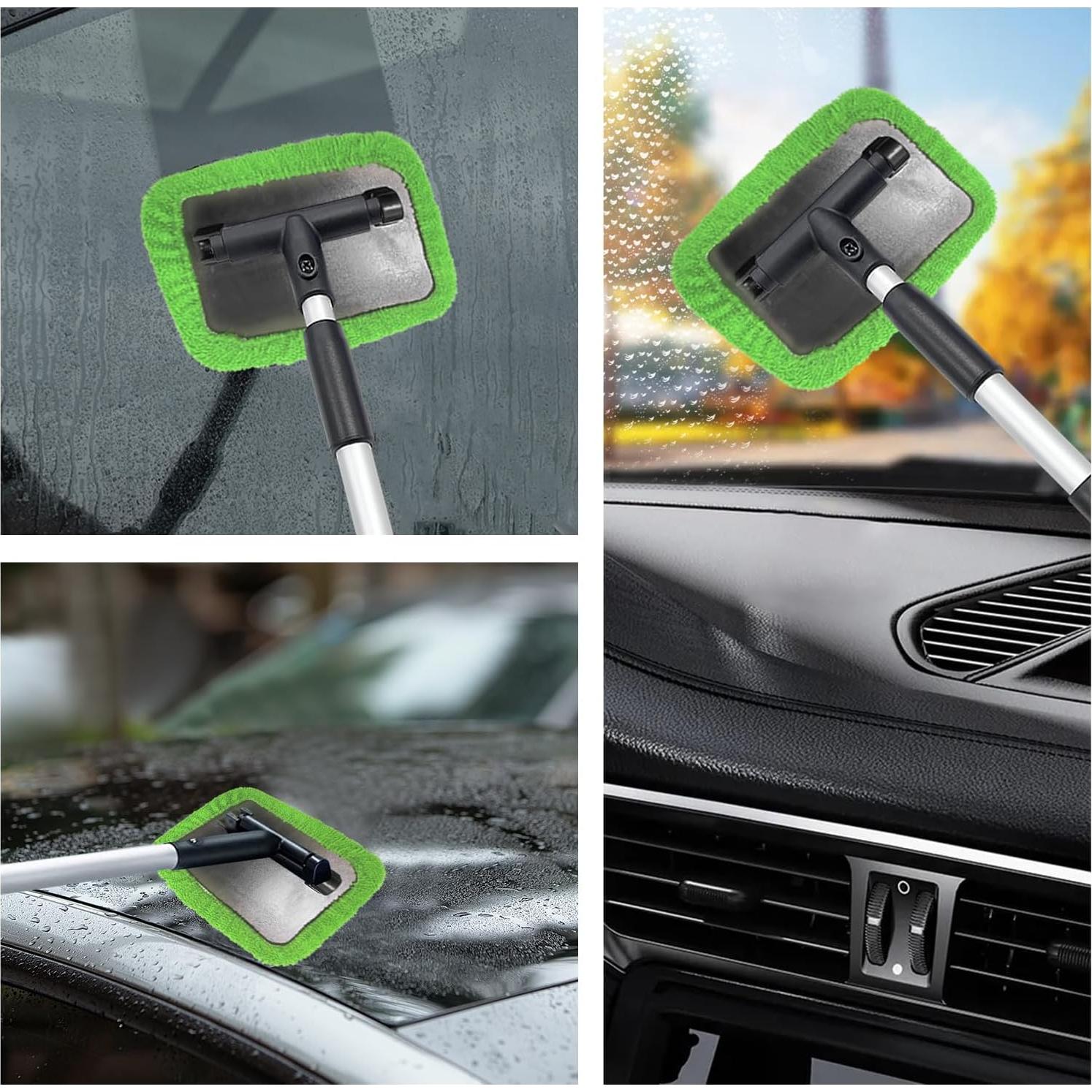 Limpiaparabrisas de Coche NYTKL con Mango Extensible y 2 Paños