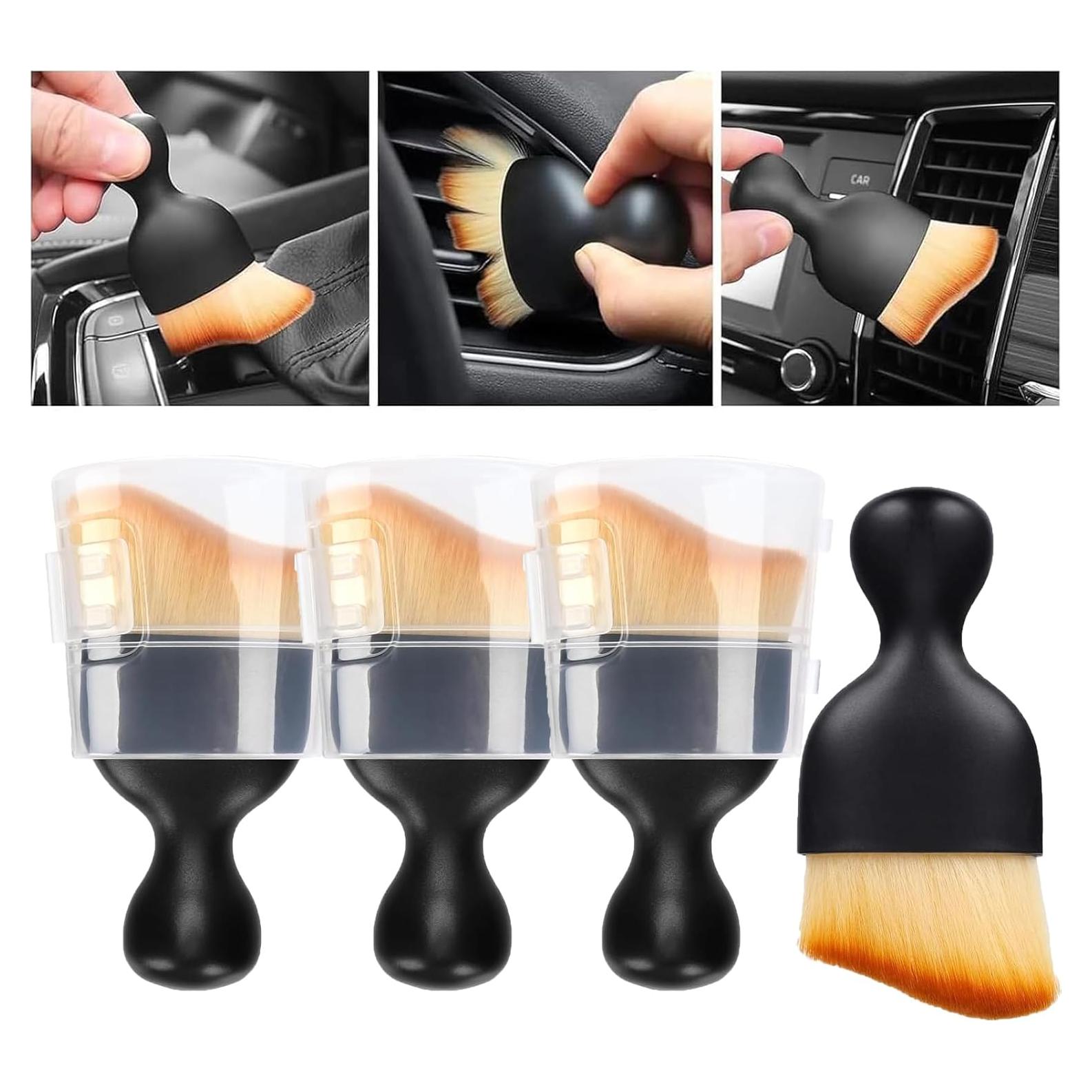 Paquete de 4 Cepillos Suaves EISNZLAN para Limpieza de Autos