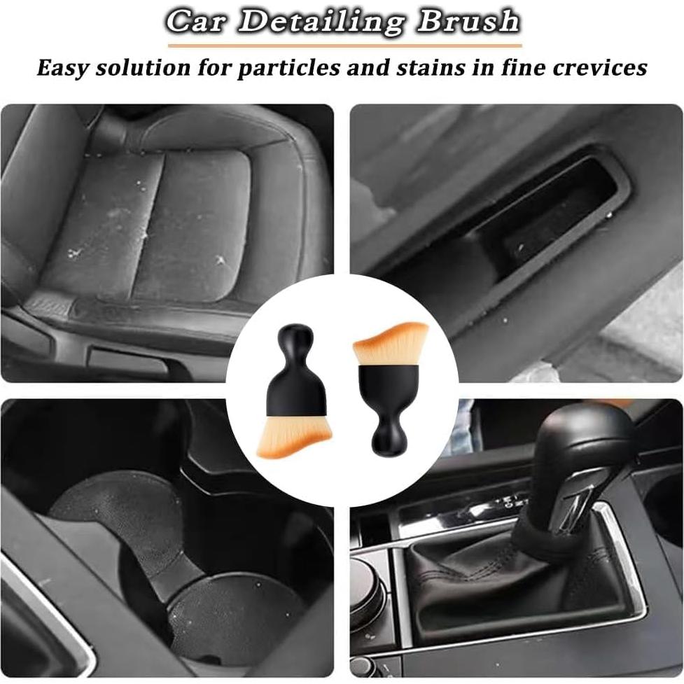 Paquete de 4 Cepillos Suaves EISNZLAN para Limpieza de Autos