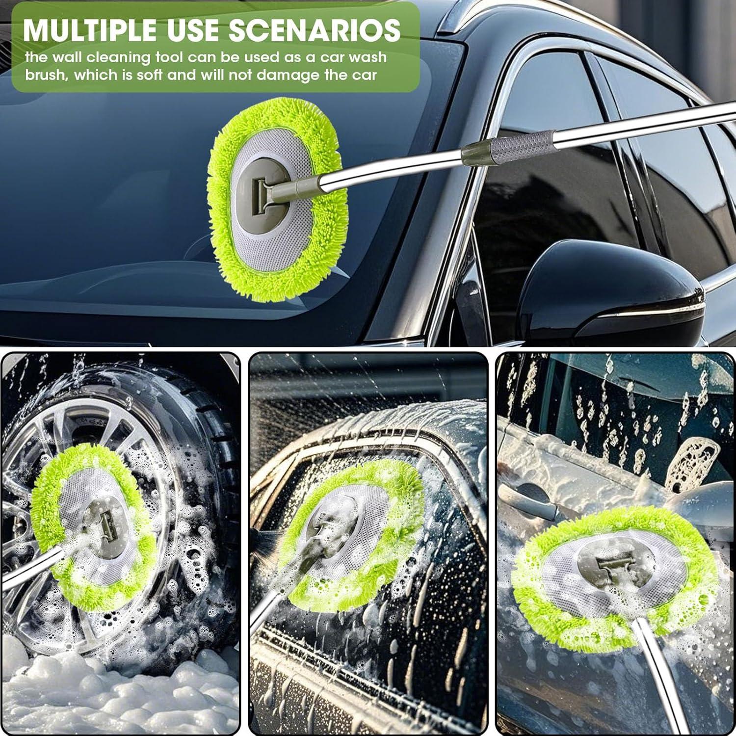 Mop de Pared Hompoem 71" Extensible Verde - Limpiador Multiusos