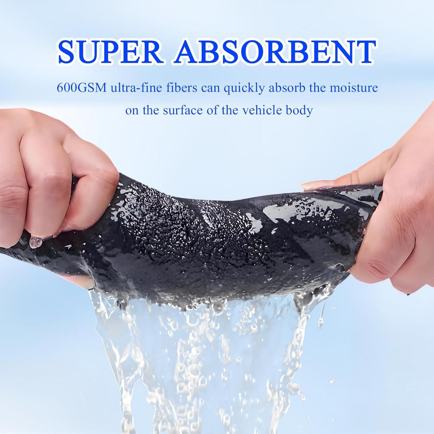 Toalla de Secado para Autos Wuyaoyao 90x60 cm Microfibra 600GSM