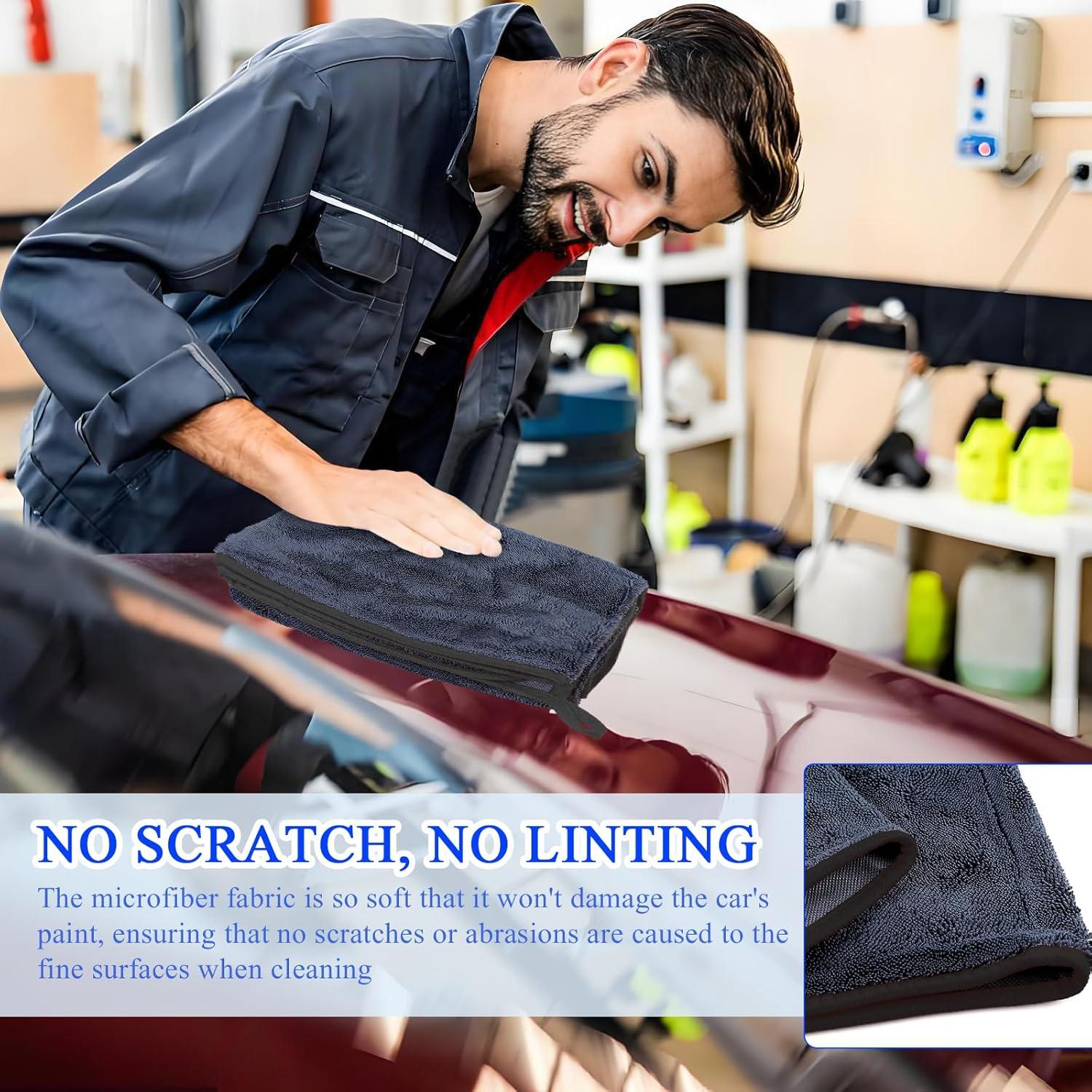 Toalla de Secado para Autos Wuyaoyao 90x60 cm Microfibra 600GSM