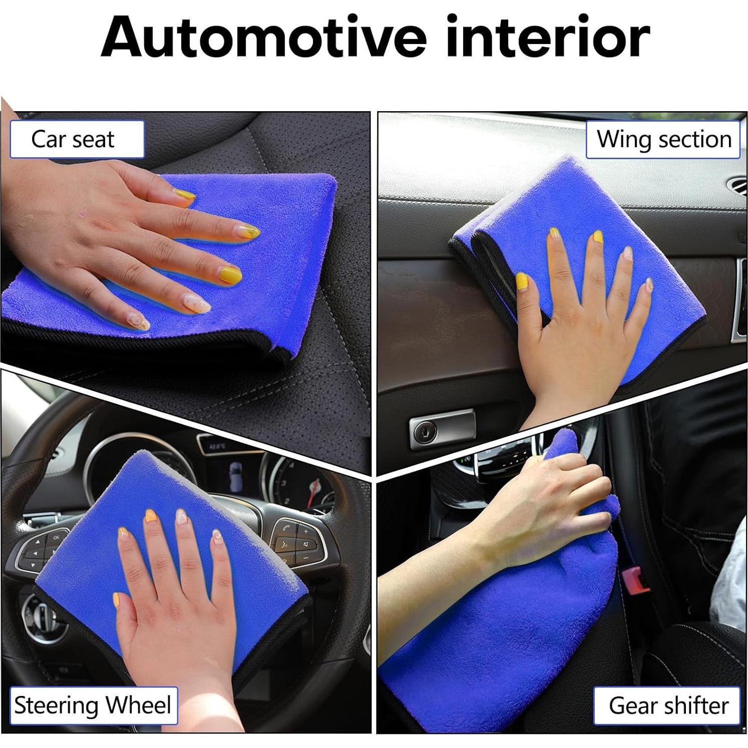 Toallas de Microfibra Hovom 3 Piezas 60x30cm Azul