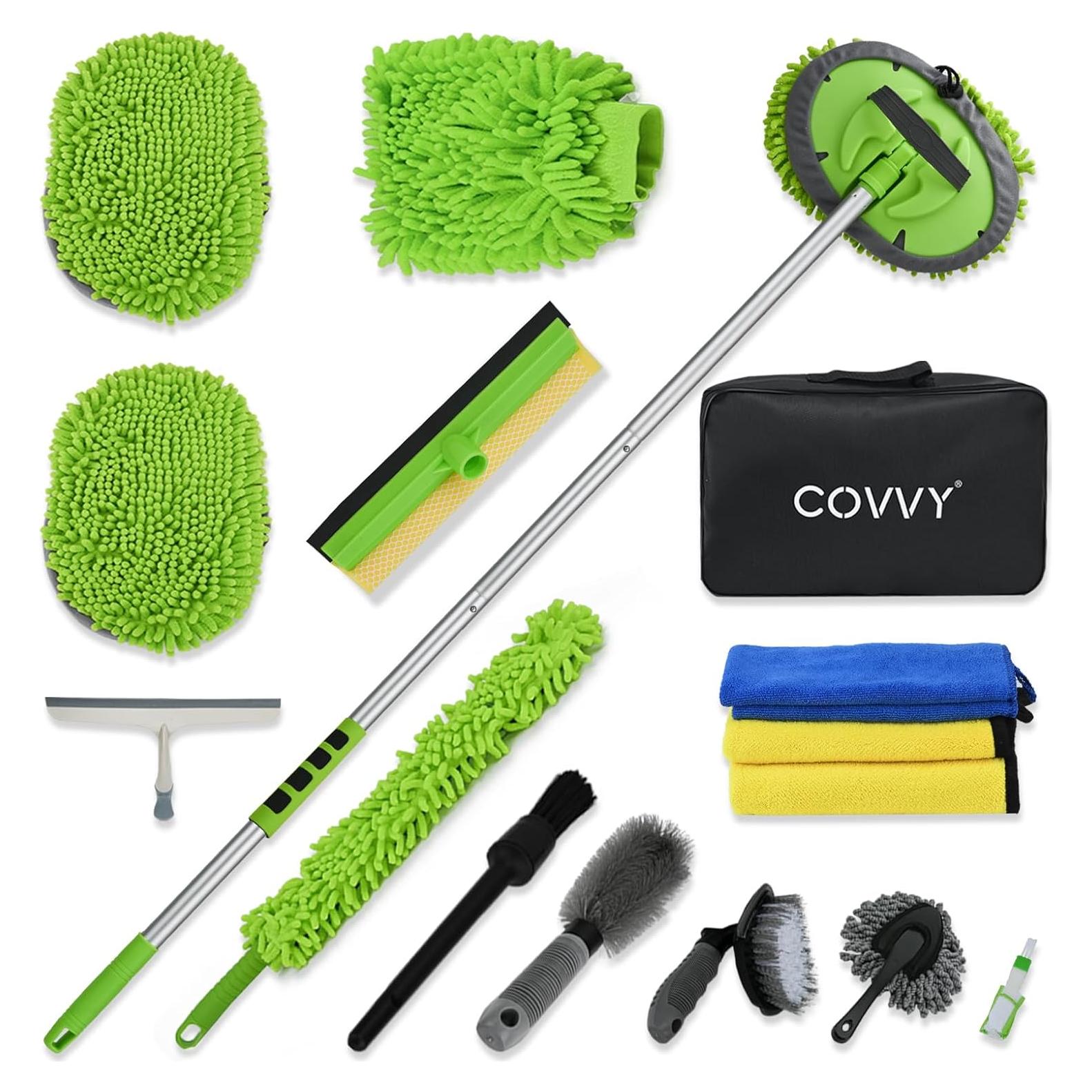 Kit de Cepillos de Detalle de Coche COVVY 62" (157 cm) Accesorios