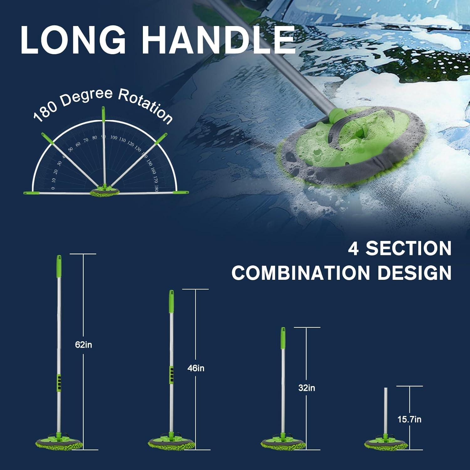 Kit de Cepillos de Detalle de Coche COVVY 62" (157 cm) Accesorios