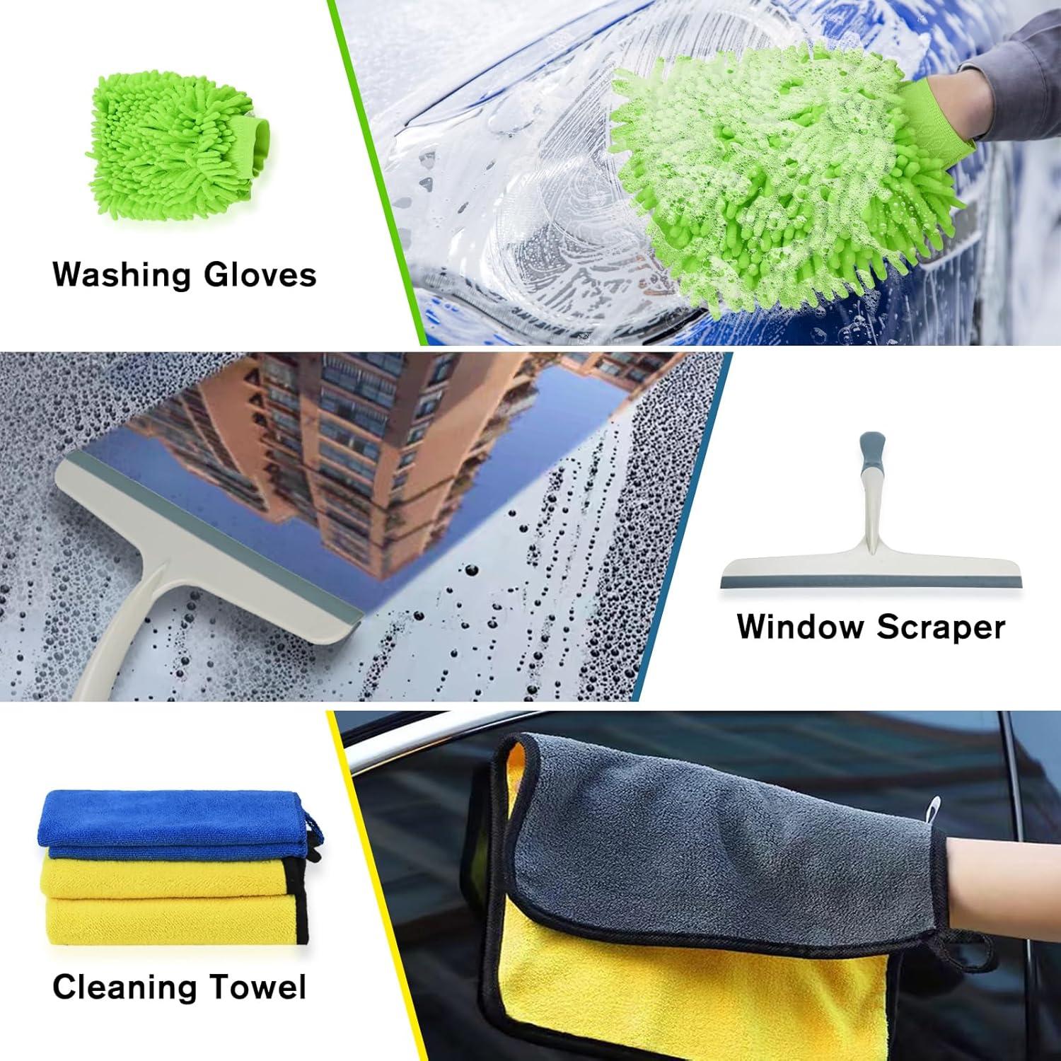 Kit de Cepillos de Detalle de Coche COVVY 62" (157 cm) Accesorios