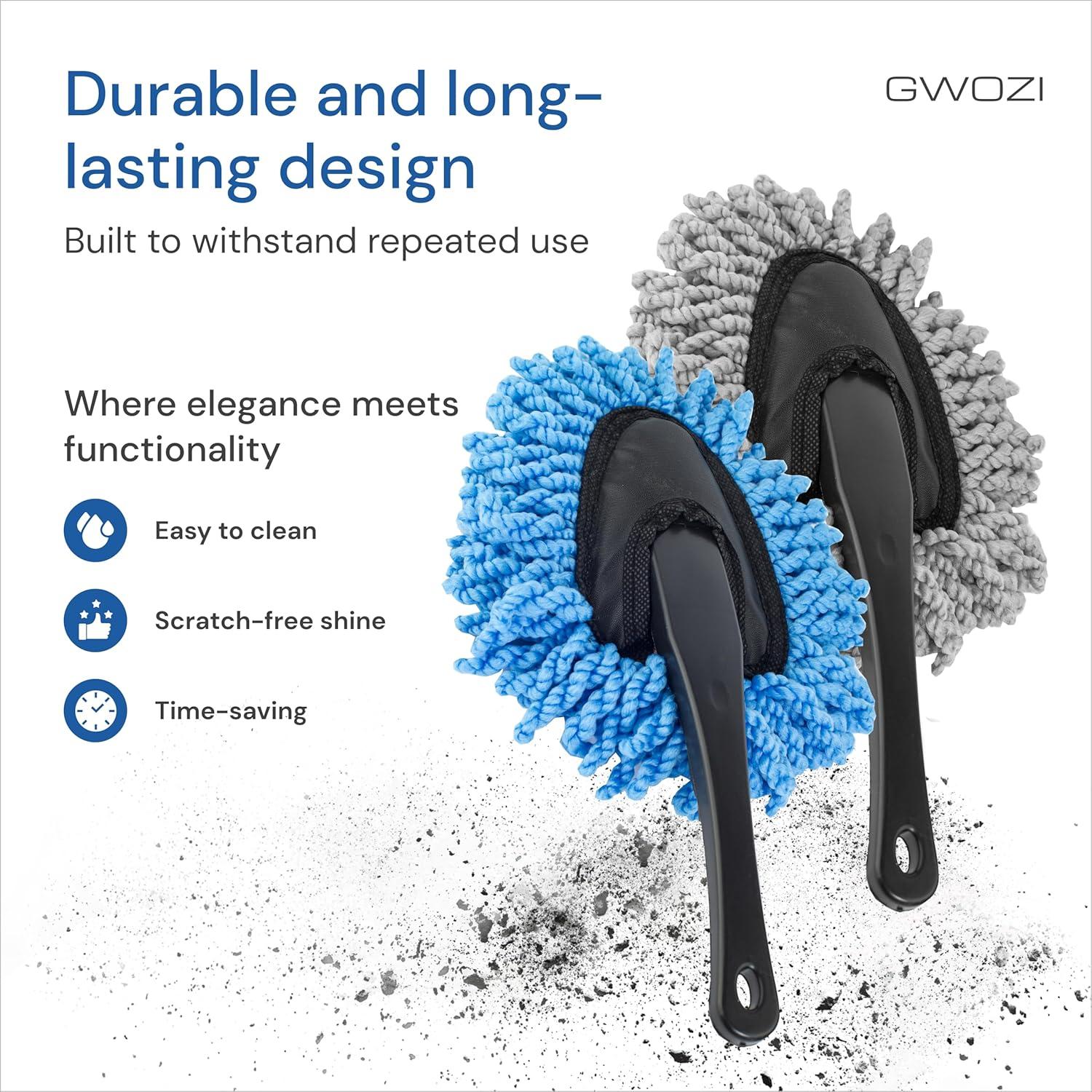 Duster de Coche GWOZI 2 Pcs Microfibra Sin Rayones