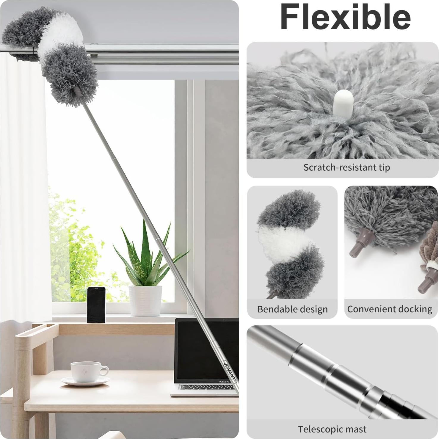 Duster Telescópico Lavable JOVANT 7 Piezas 2.50m