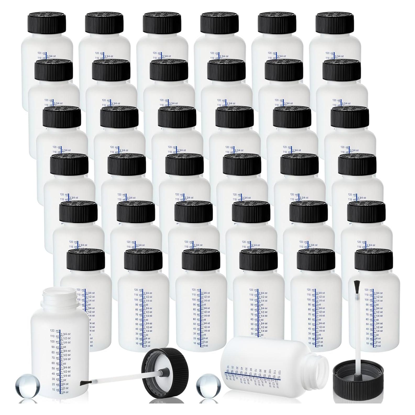 Honeydak 30 Botellas Vacías 150ml con Pincel y Tapas Seguras