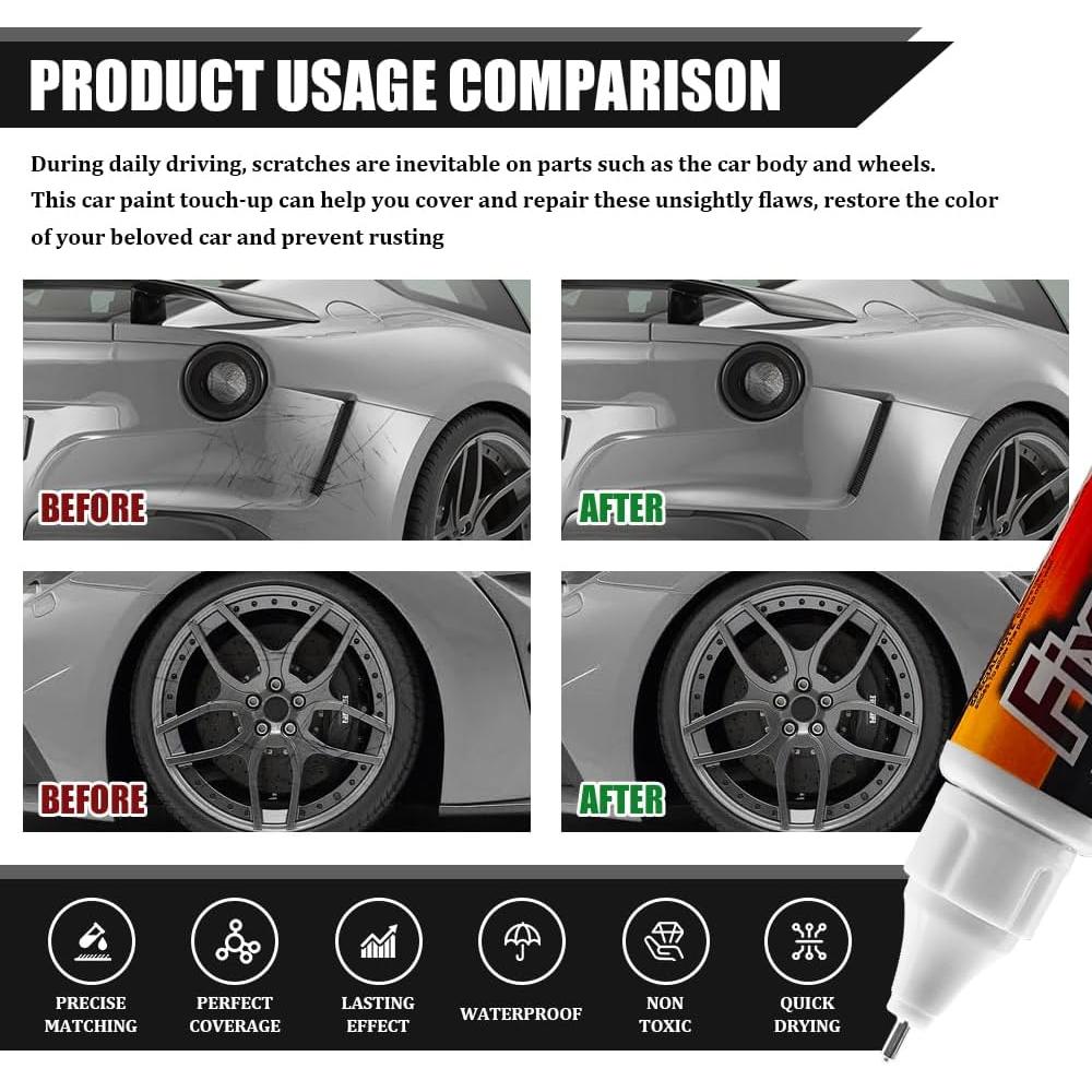 Pintura de Retoque para Coches HQRNYP - Gris - 21.5g