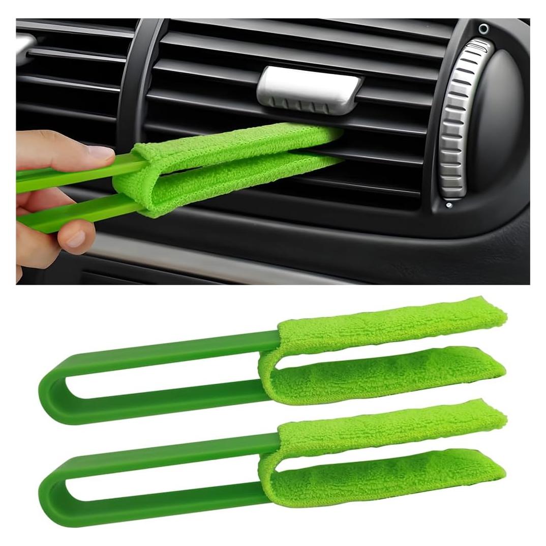 Limpiador de Persianas de Coche Mandark, 2 Piezas Verde