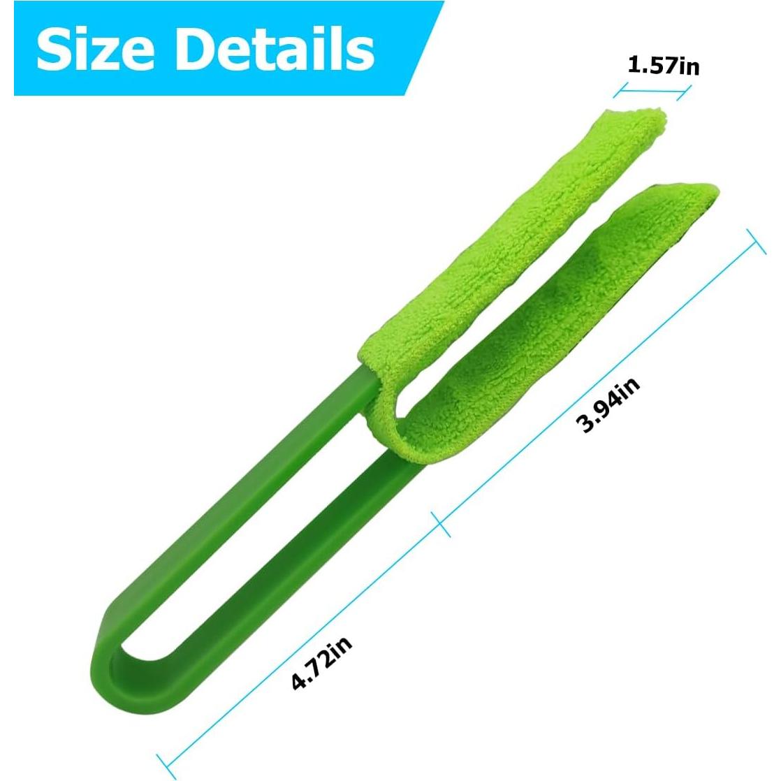 Limpiador de Persianas de Coche Mandark, 2 Piezas Verde