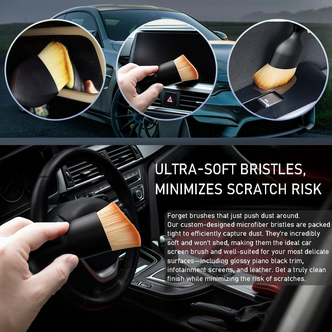 Kit de Cepillos de Limpieza Interior de Coche Cheeris - 2 Piezas