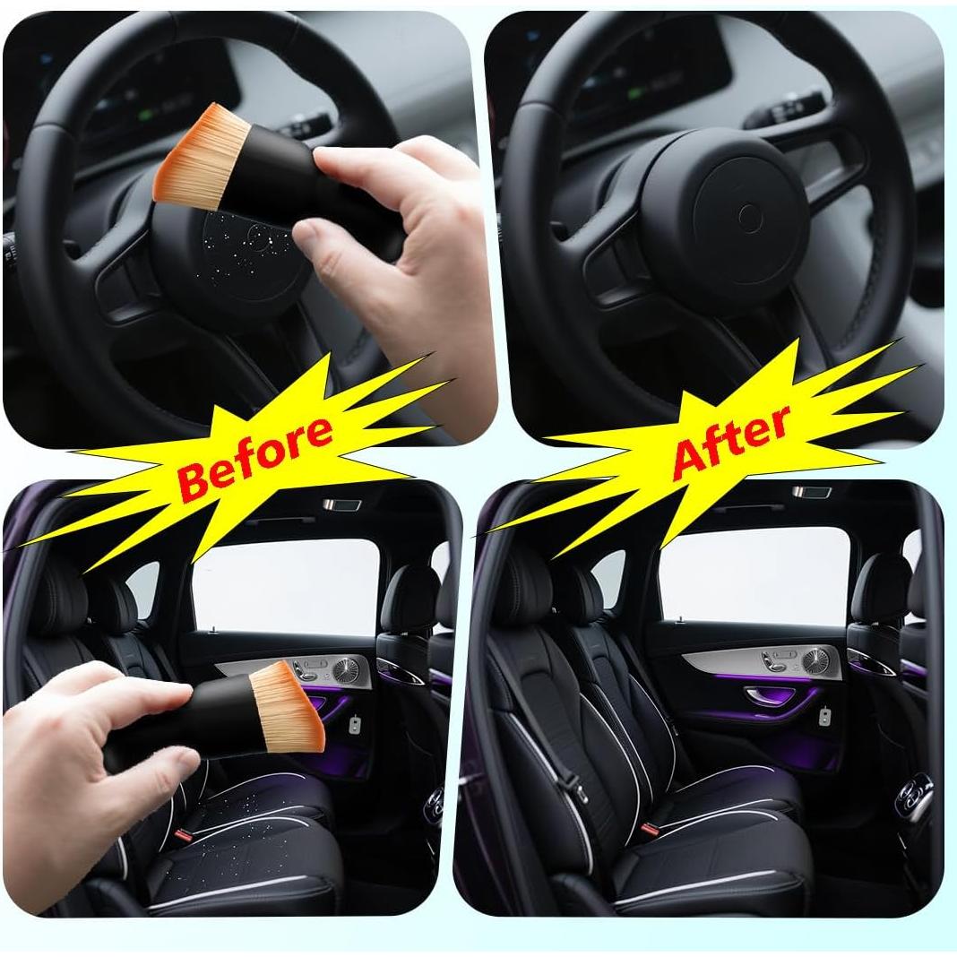 Kit de Cepillos de Limpieza Interior de Coche Cheeris - 2 Piezas