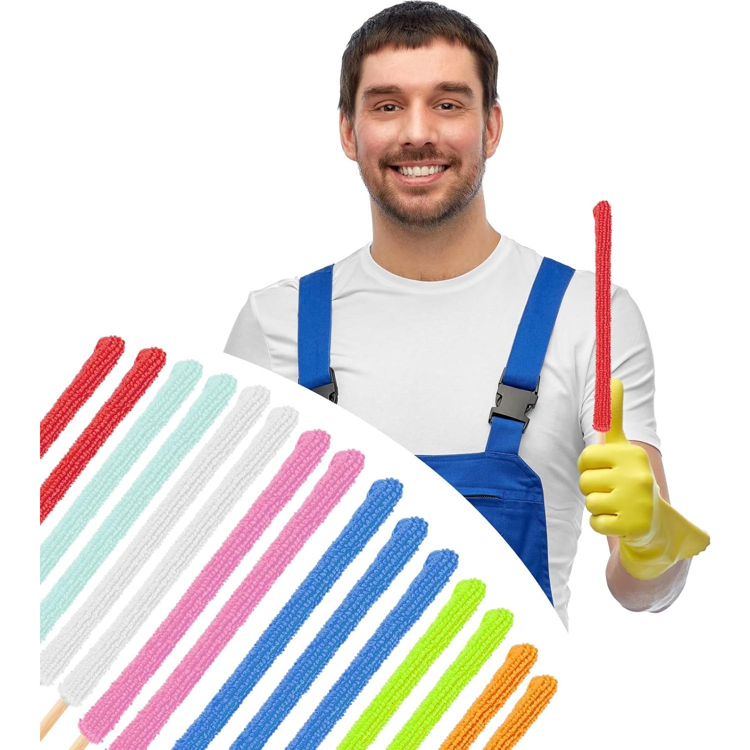 15 Cepillos de Limpieza de Ventilador Larrel - Microfibra 26.5cm