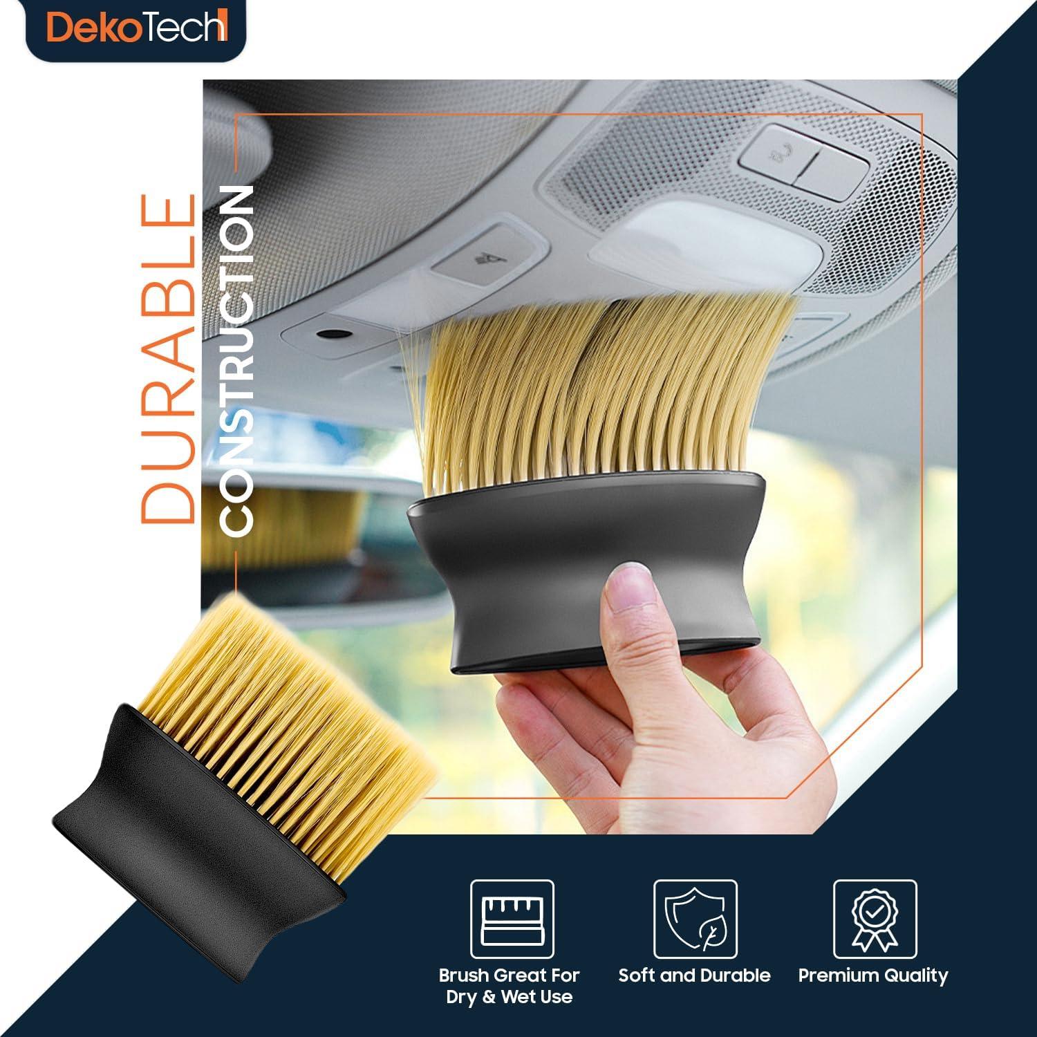 Cepillo de Limpieza DekoTech para Auto y Hogar - Cerdas Suaves