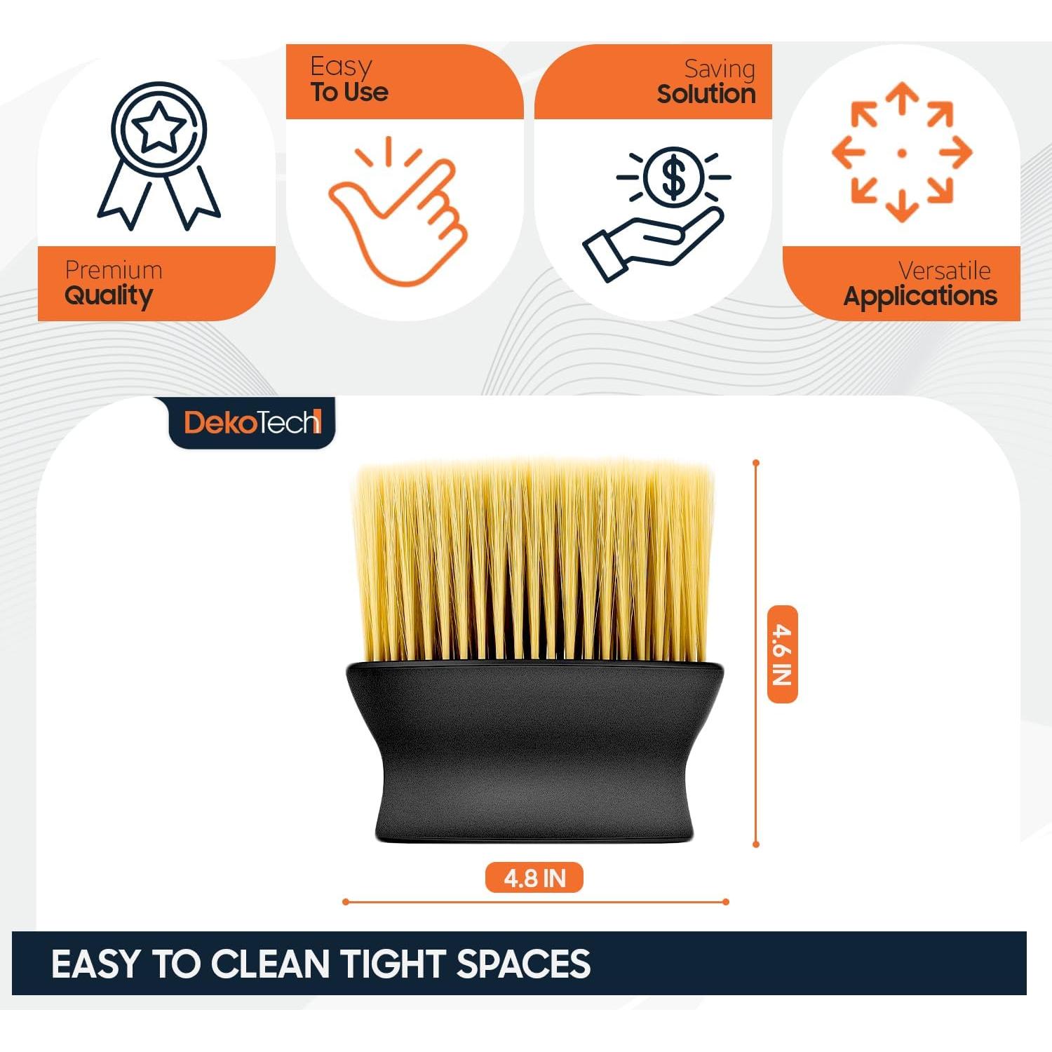 Cepillo de Limpieza DekoTech para Auto y Hogar - Cerdas Suaves