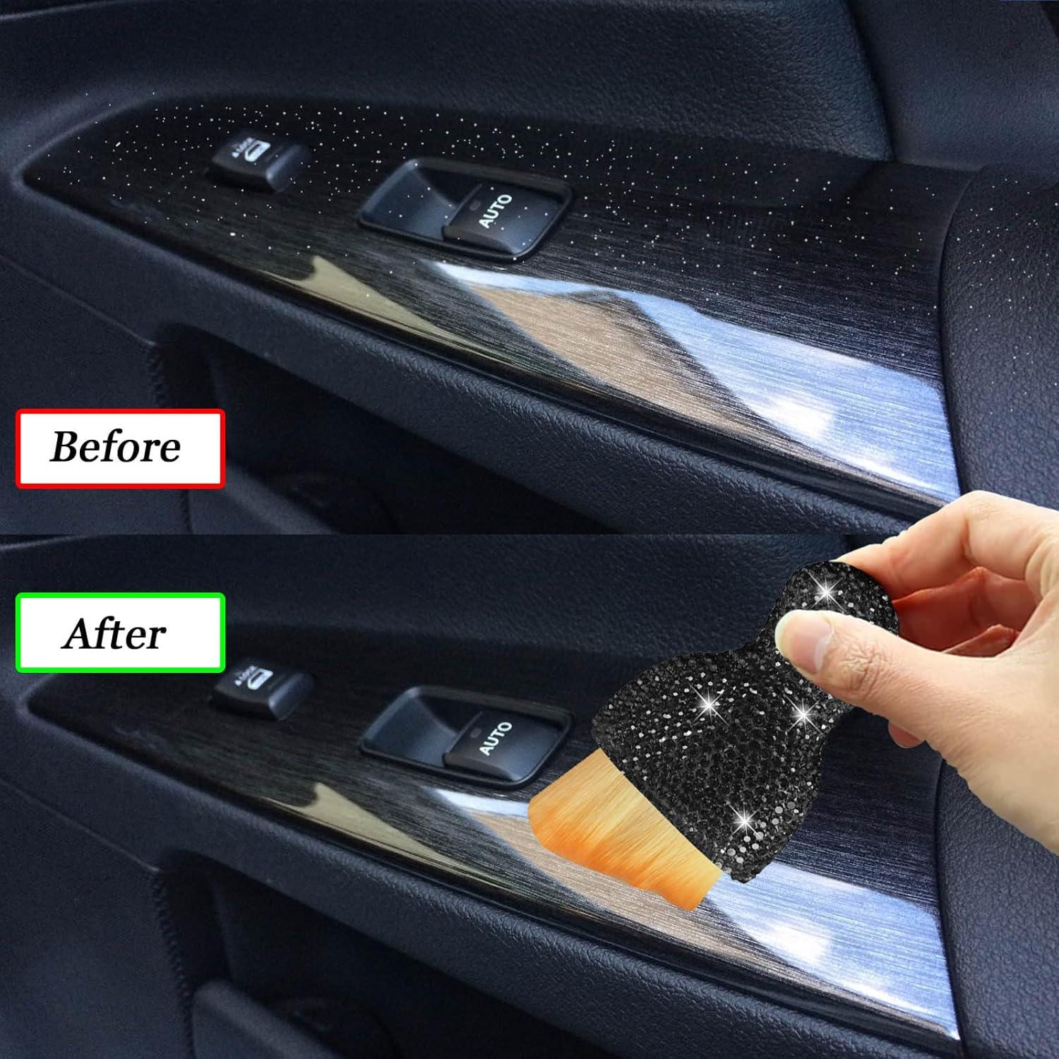 Cepillo de limpieza para interiores de automóviles Piburth Negro