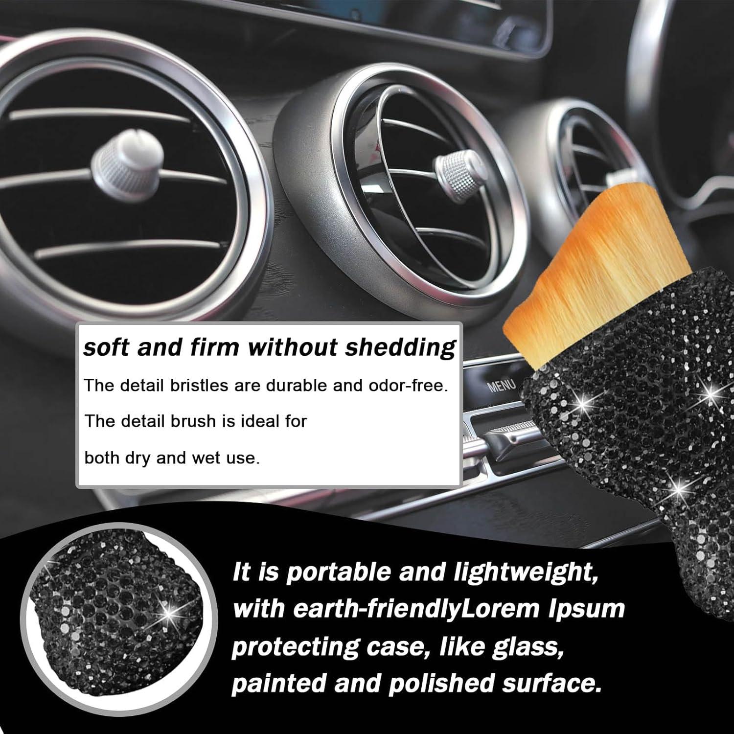 Cepillo de limpieza para interiores de automóviles Piburth Negro