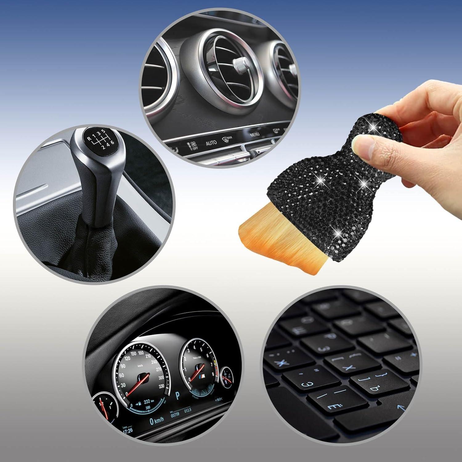 Cepillo de limpieza para interiores de automóviles Piburth Negro