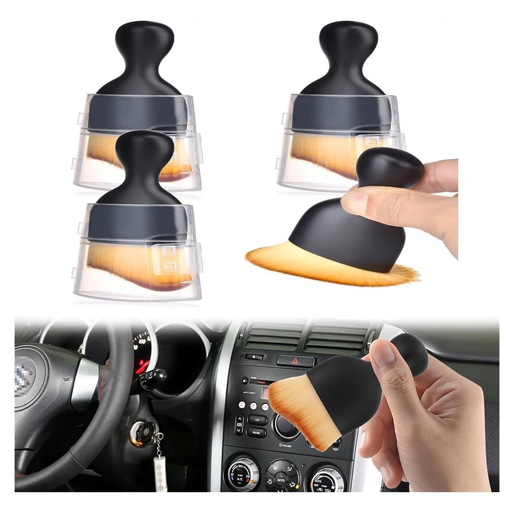 Paquete de 4 Cepillos Suaves Nchampionba para Limpieza de Autos