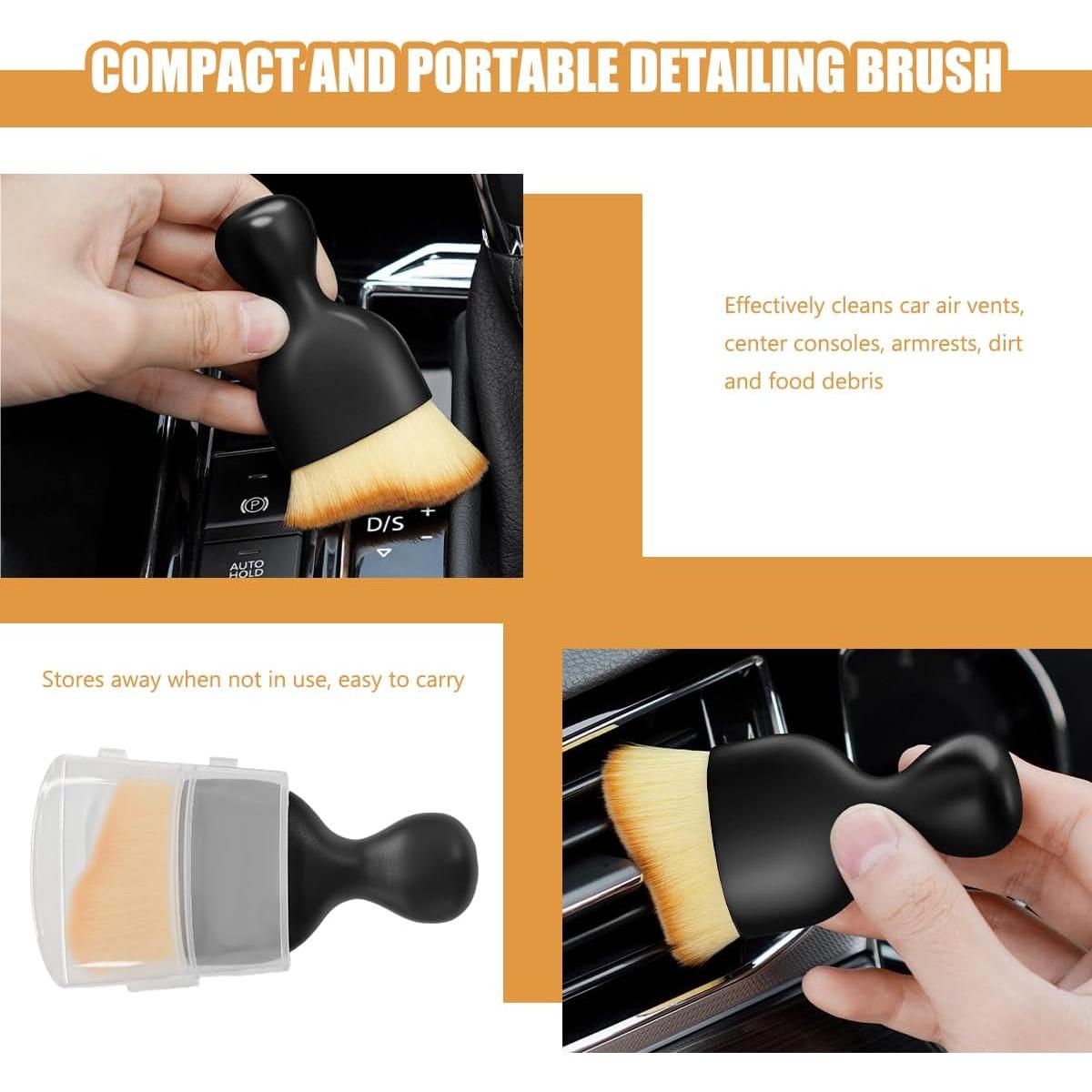 Juego de 3 Cepillos de Detalle MTRPS para Interiores de Autos