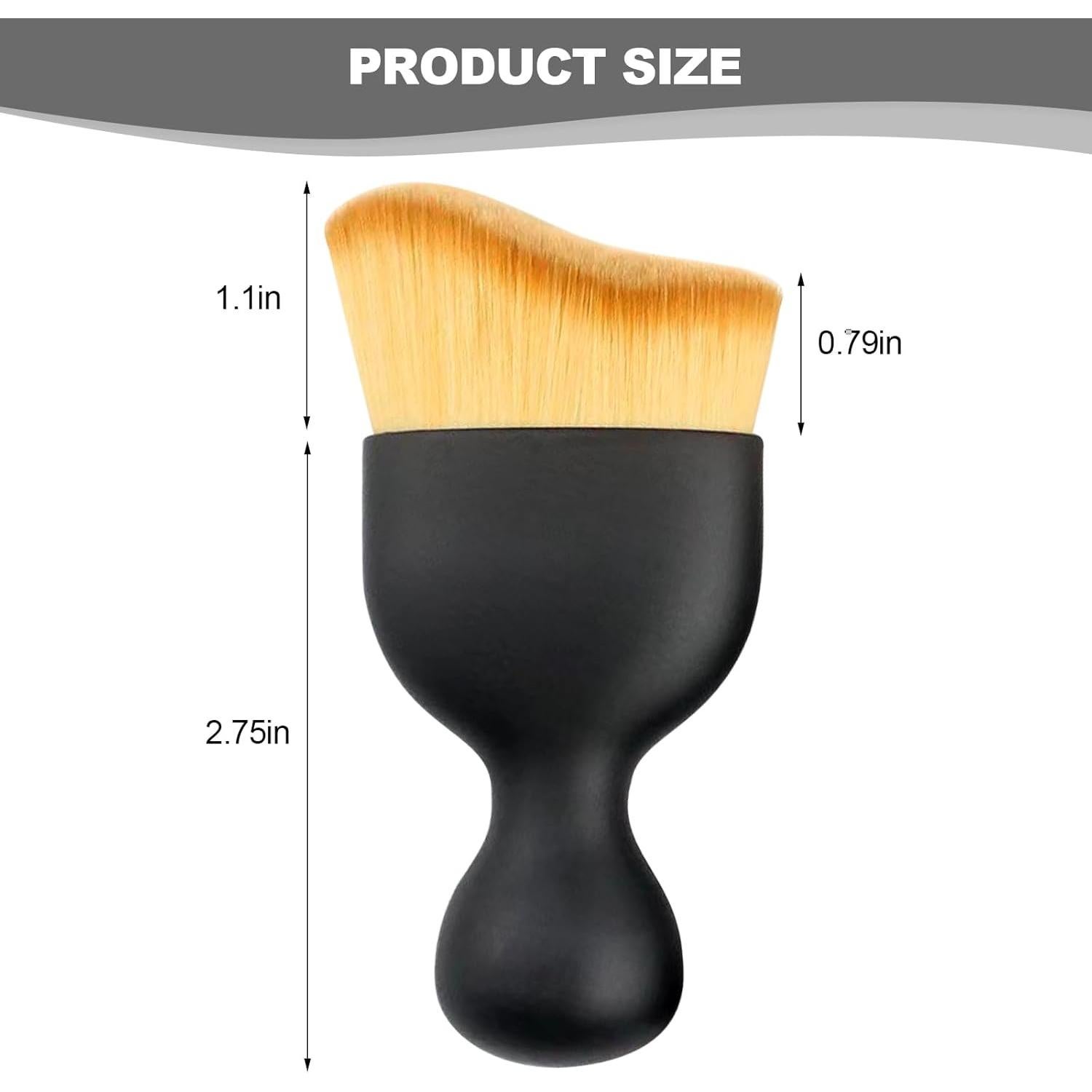 2 Cepillos de Limpieza para Interior de Coche Harewu Marrón