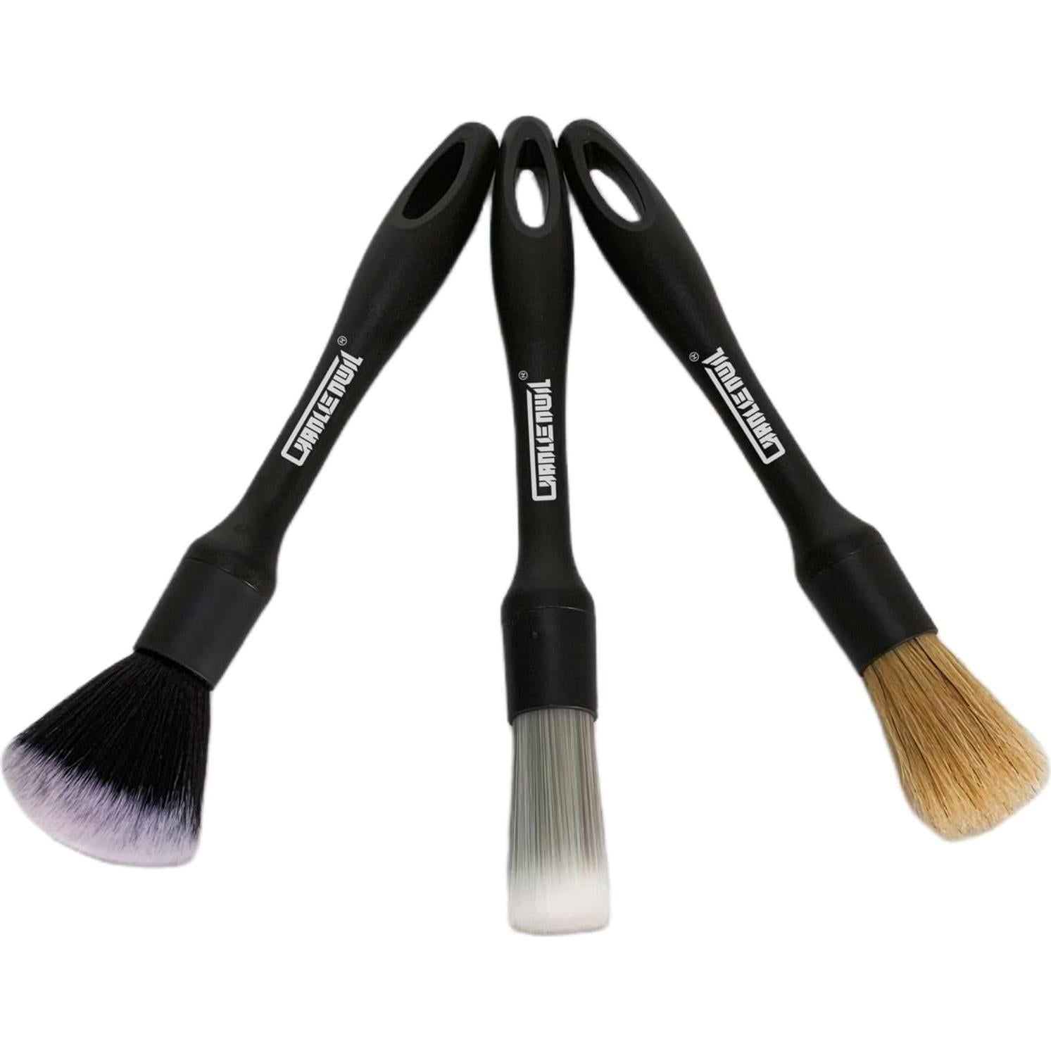 Juego de Cepillos de Detalle para Automóviles Chanllenwil 3 PZS