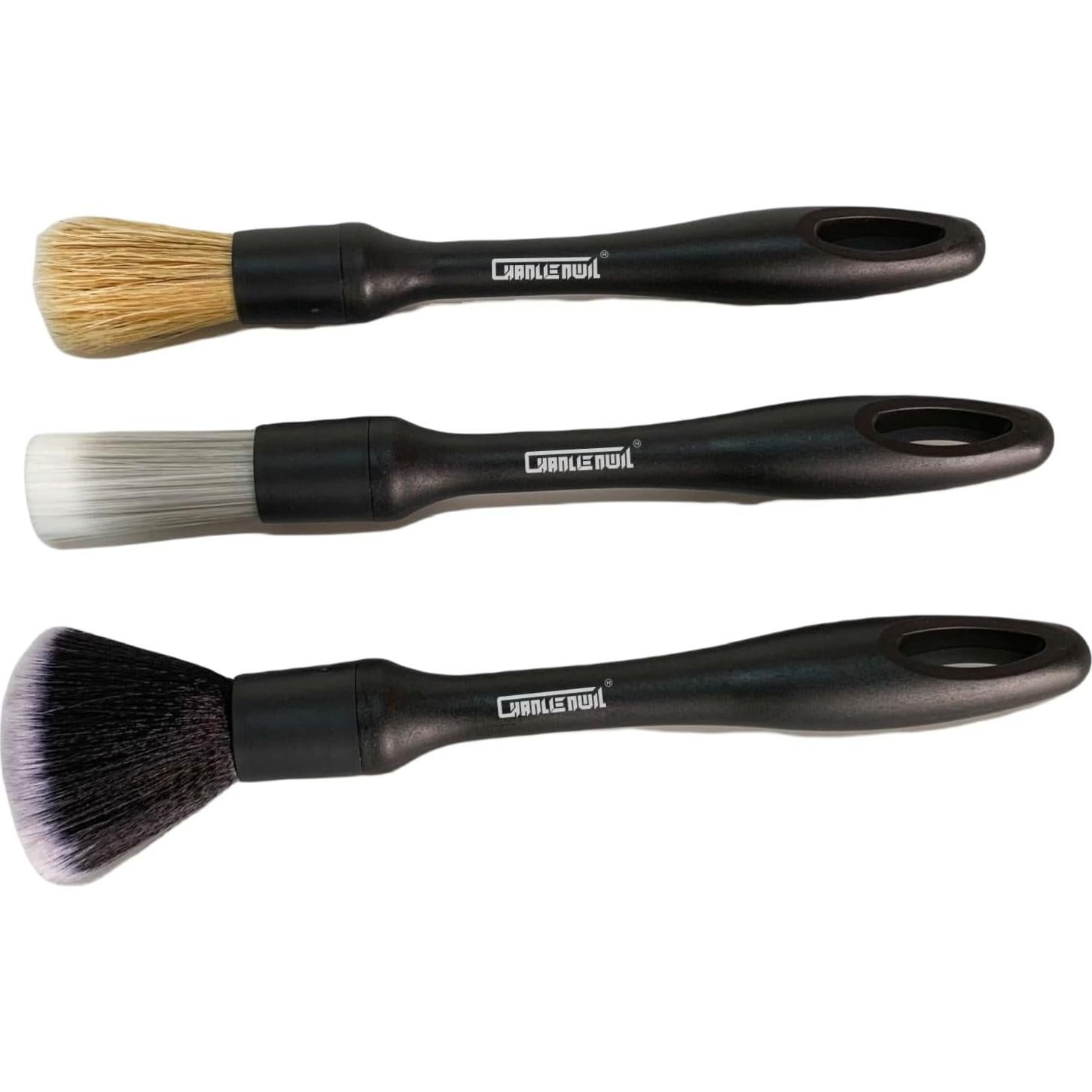 Juego de Cepillos de Detalle para Automóviles Chanllenwil 3 PZS