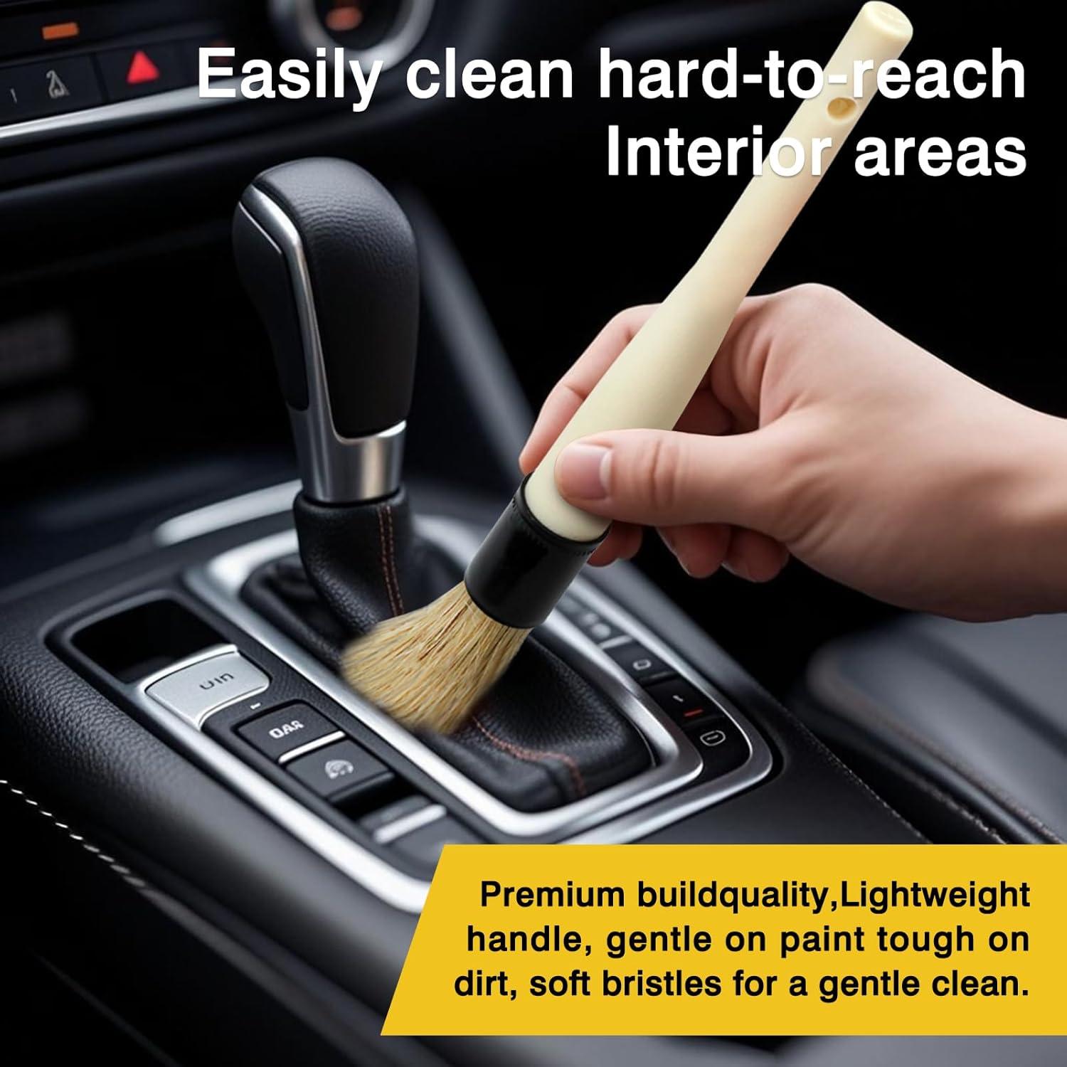 Cepillos de Detalle de Pelo de Jabalí Tienyuu - 3 Piezas