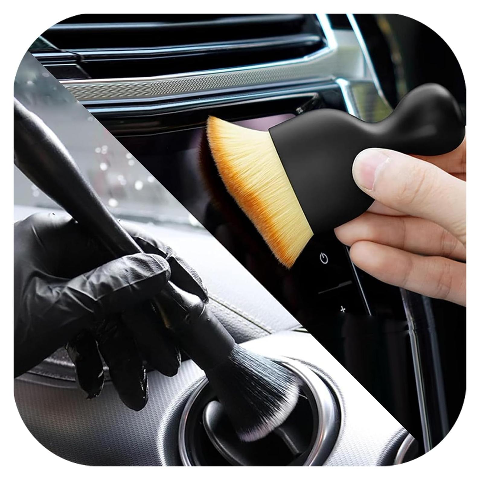 Juego de Cepillos de Limpieza Interior Auto COO&KOO 2PCS