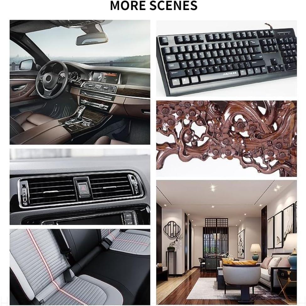 Cepillo de Coche EGEN Negro Portátil para Detallar Interior