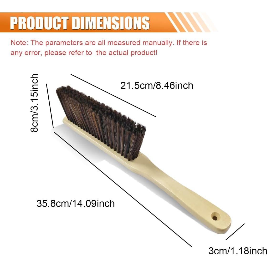 Cepillo de Polvo de Madera UHANBUT para Auto 35.8 cm Gris