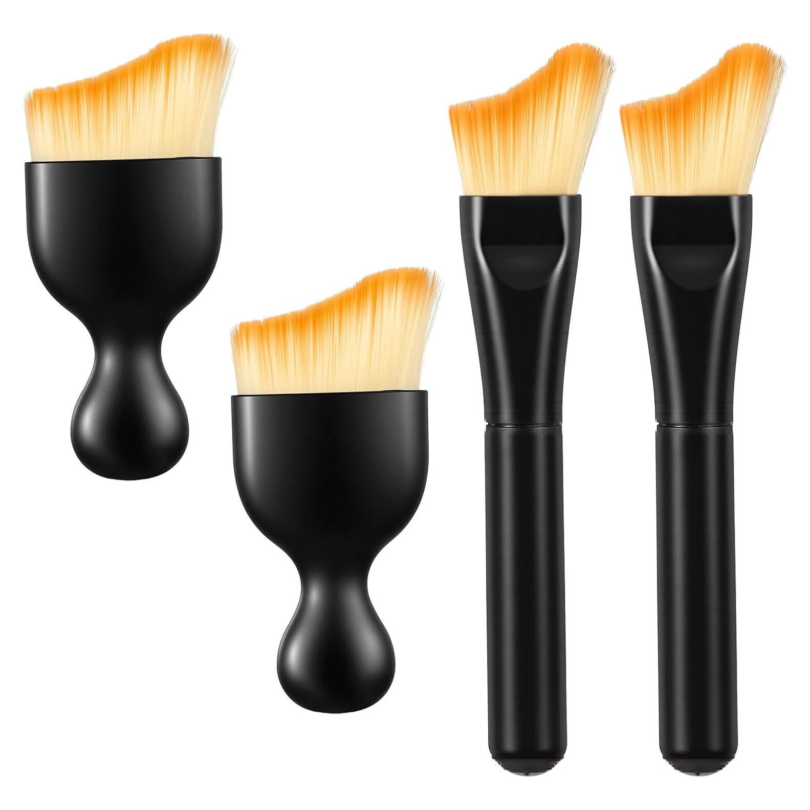 Juego de 4 cepillos de limpieza WLLHYF para interiores de autos