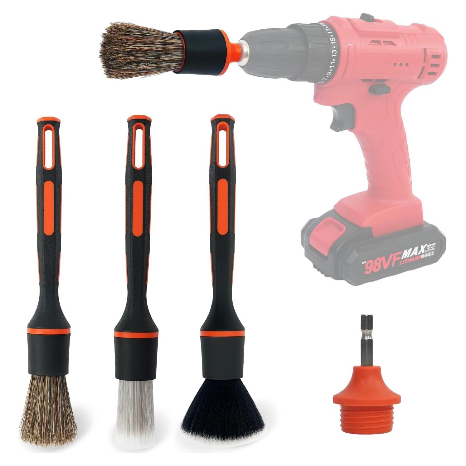 Juego de Cepillos de Detalle ETOUPA para Automóviles - 4 Piezas