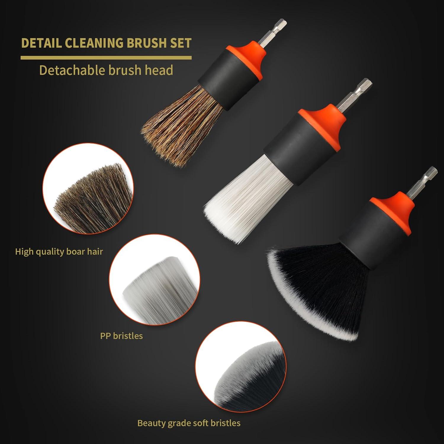 Juego de Cepillos de Detalle ETOUPA para Automóviles - 4 Piezas