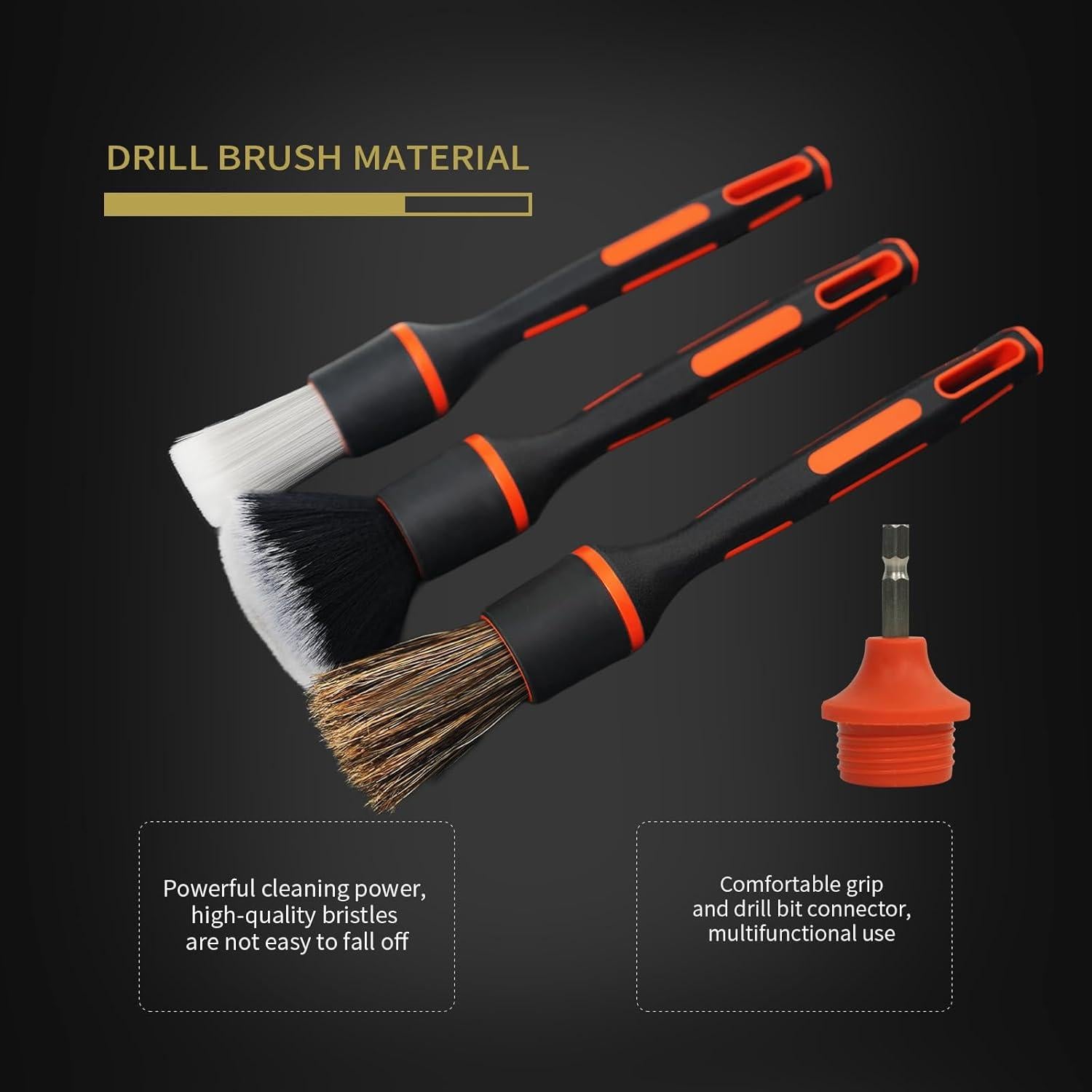 Juego de Cepillos de Detalle ETOUPA para Automóviles - 4 Piezas