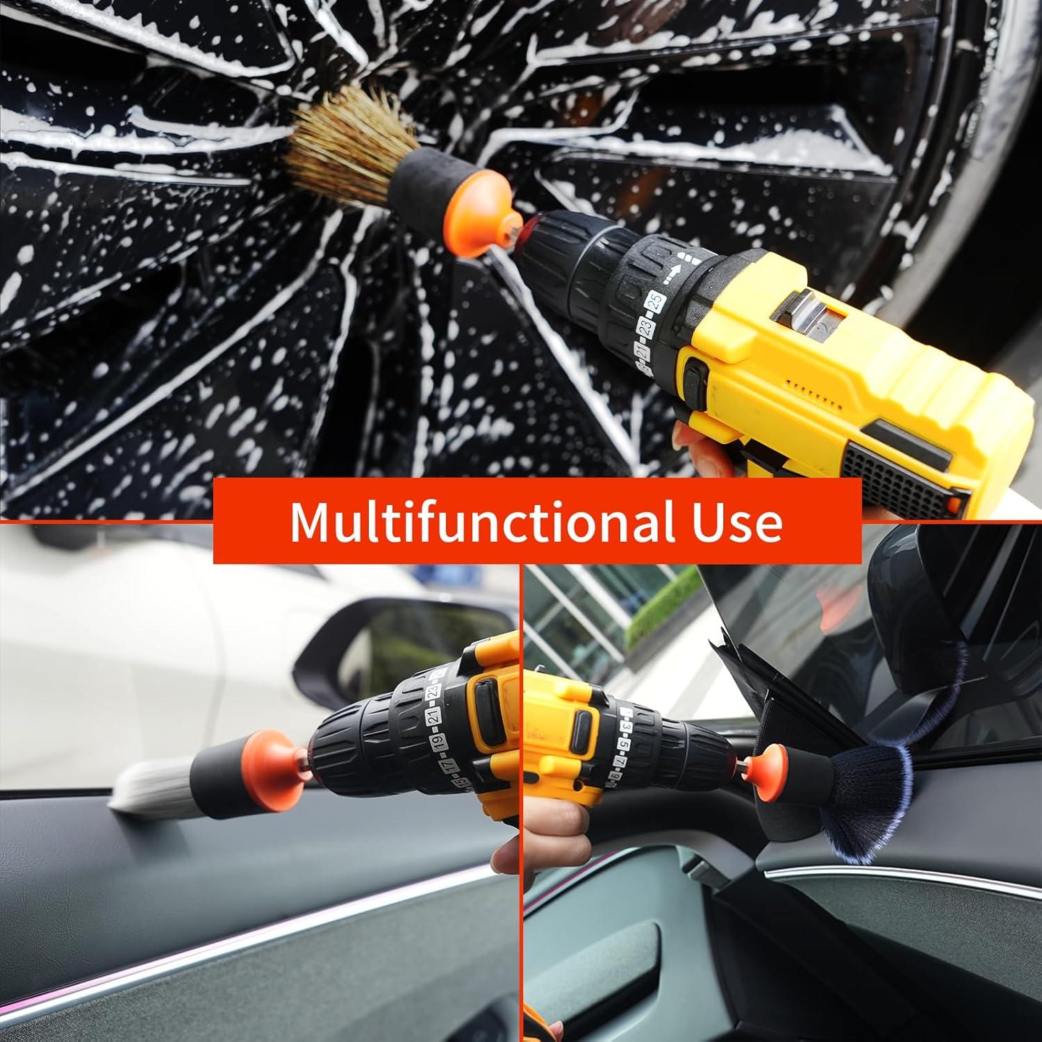 Juego de Cepillos de Detalle ETOUPA para Automóviles - 4 Piezas