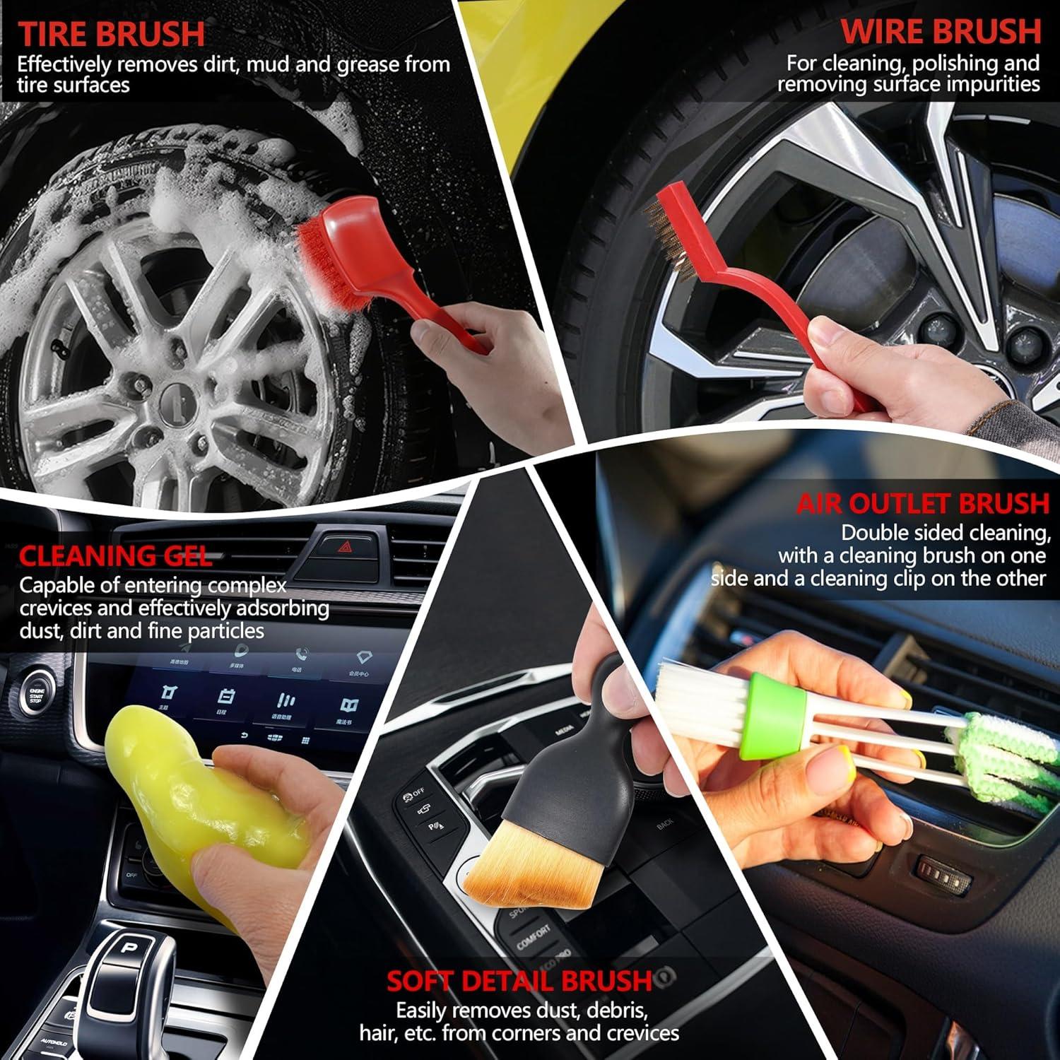 Kit de Detallado de Automóviles MIANYINGR 15 Piezas