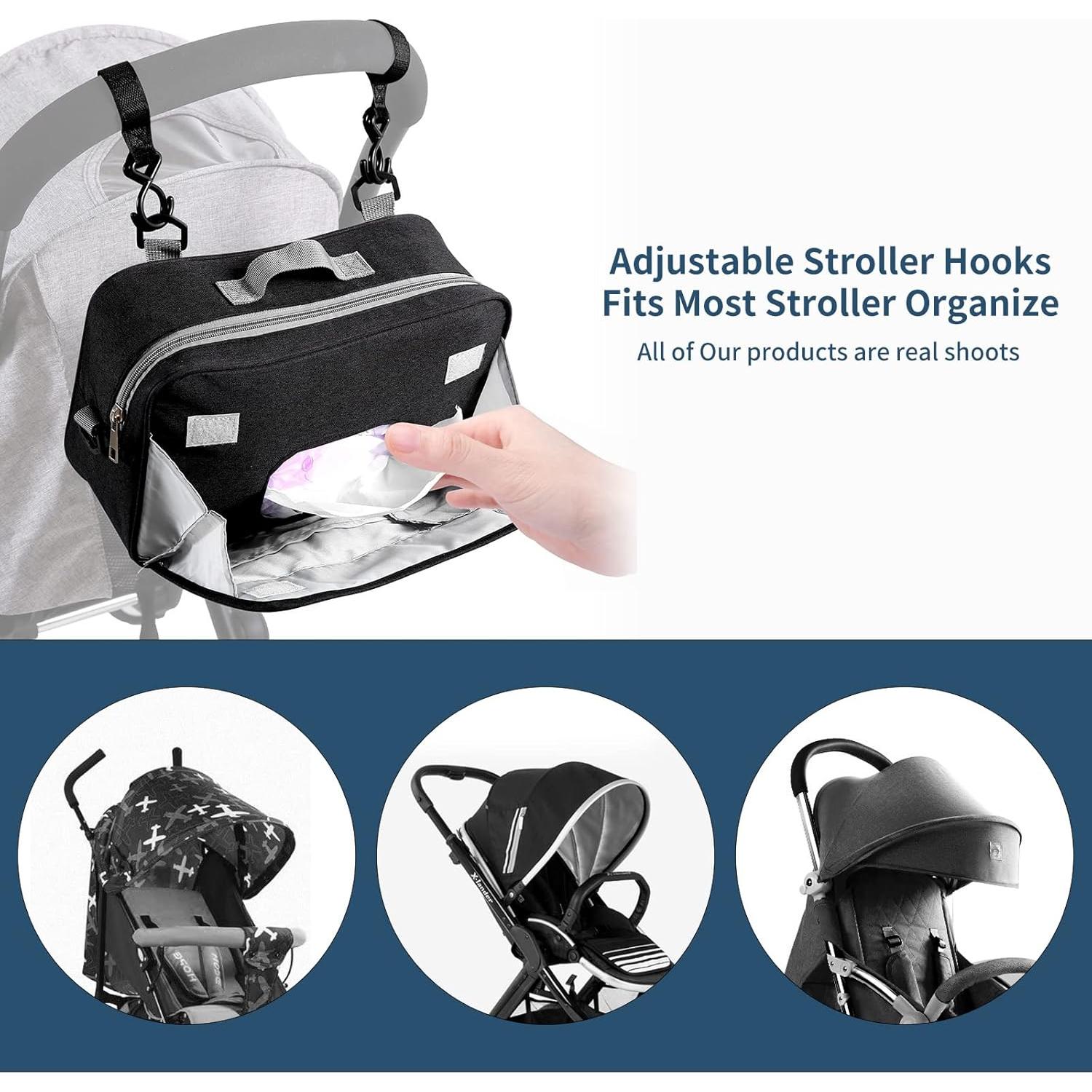 Bolsa de Pañales TRENDPLAY Organizador Mini para Carro Negro