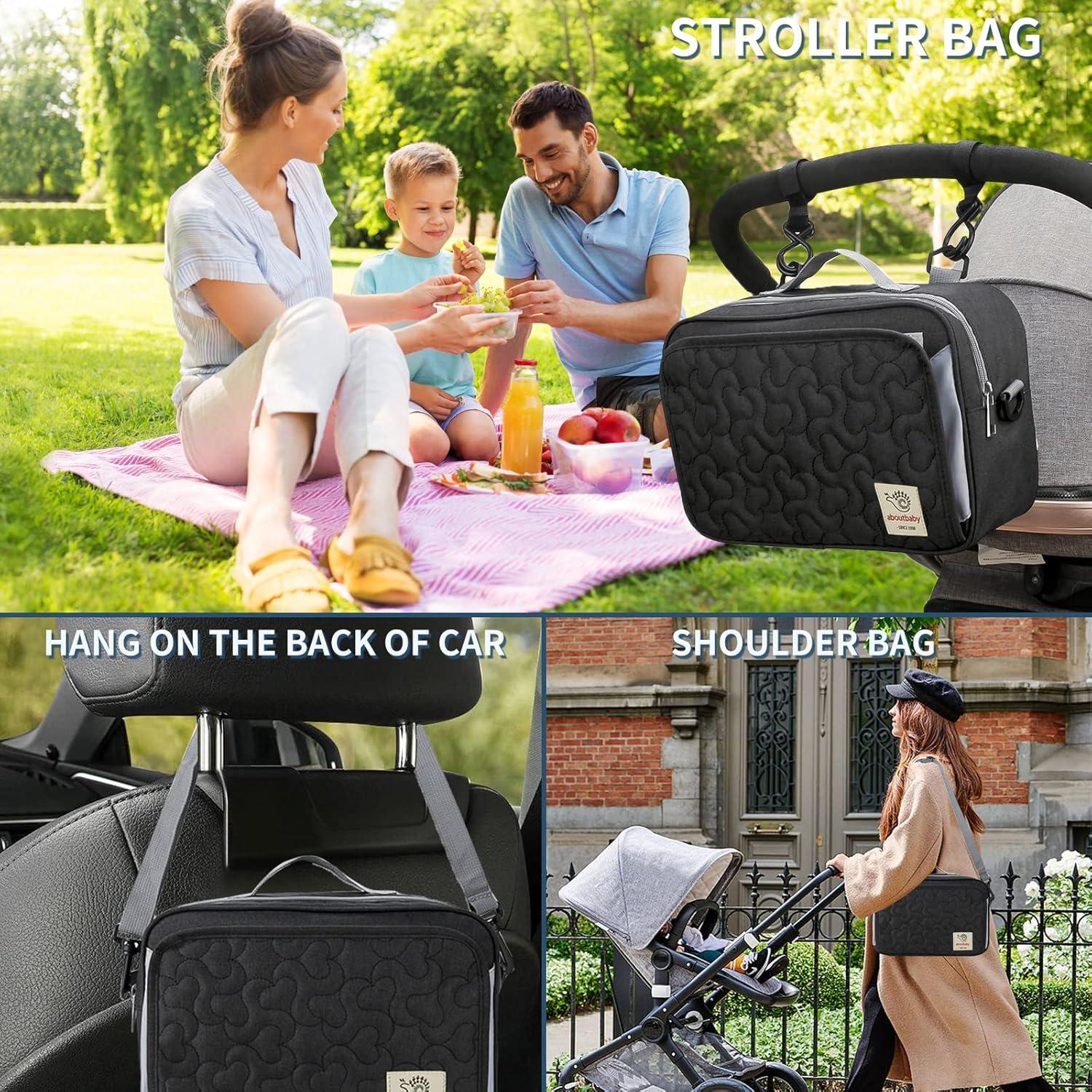 Bolsa de Pañales TRENDPLAY Organizador Mini para Carro Negro