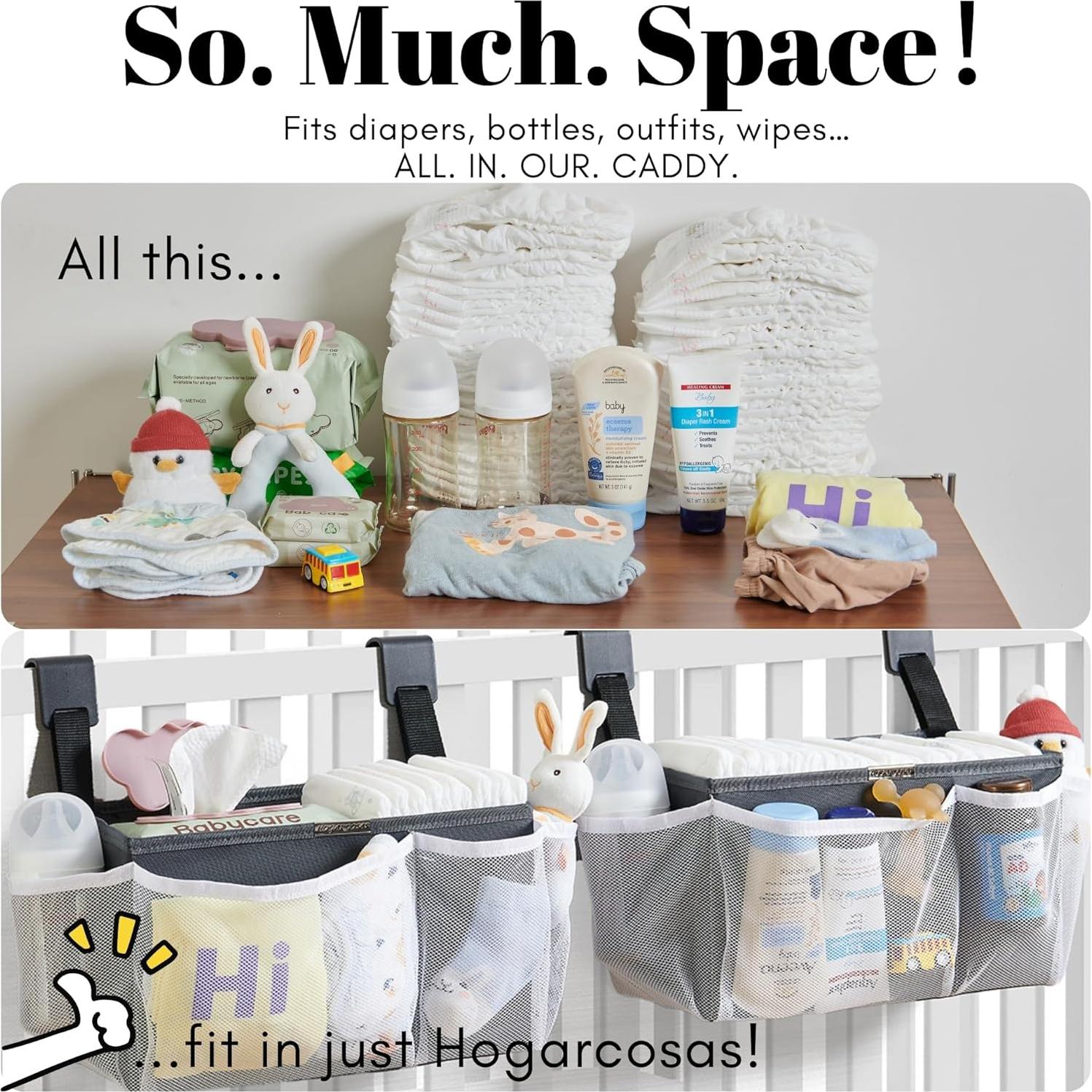 Caddy de Pañales Colgante Hogarcosas 20L Gris - 2-Pack