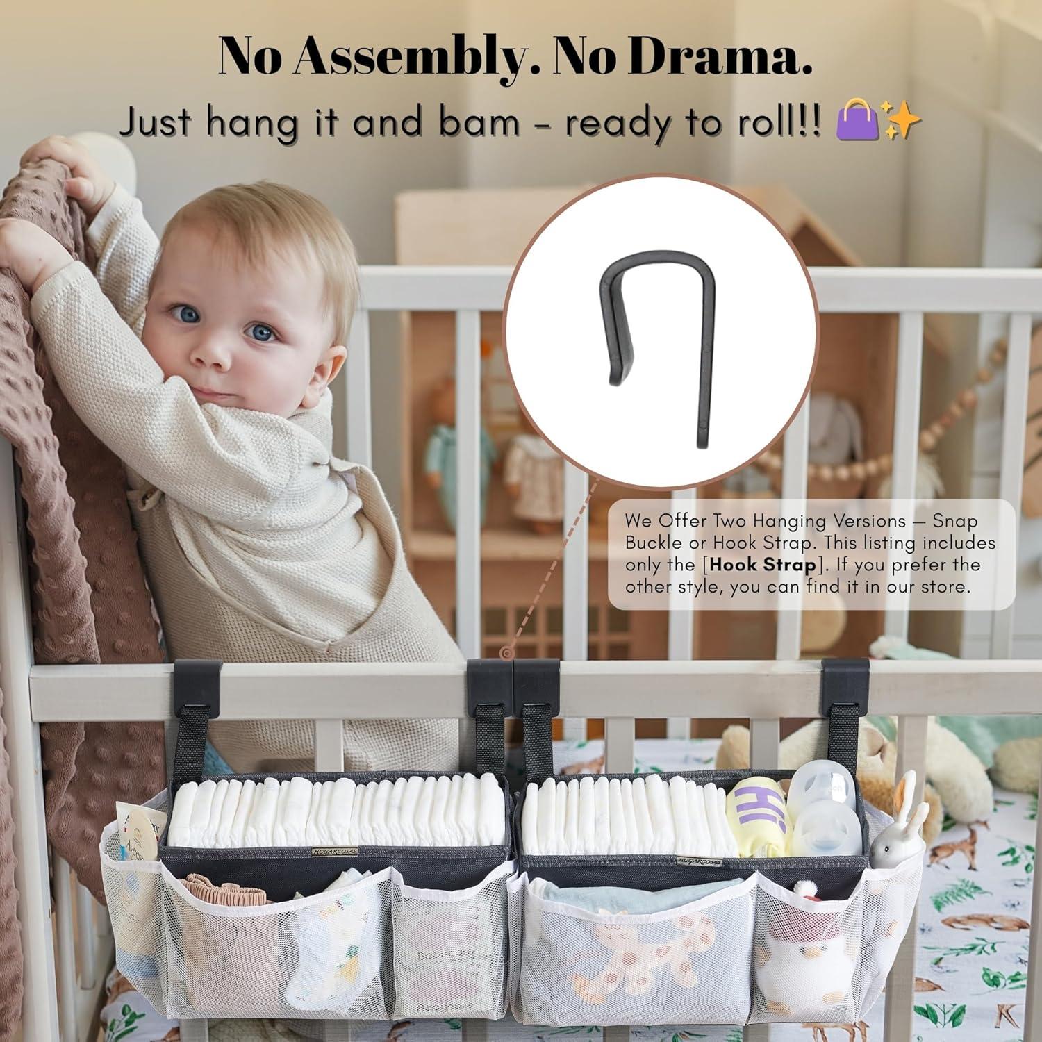 Caddy de Pañales Colgante Hogarcosas 20L Gris - 2-Pack