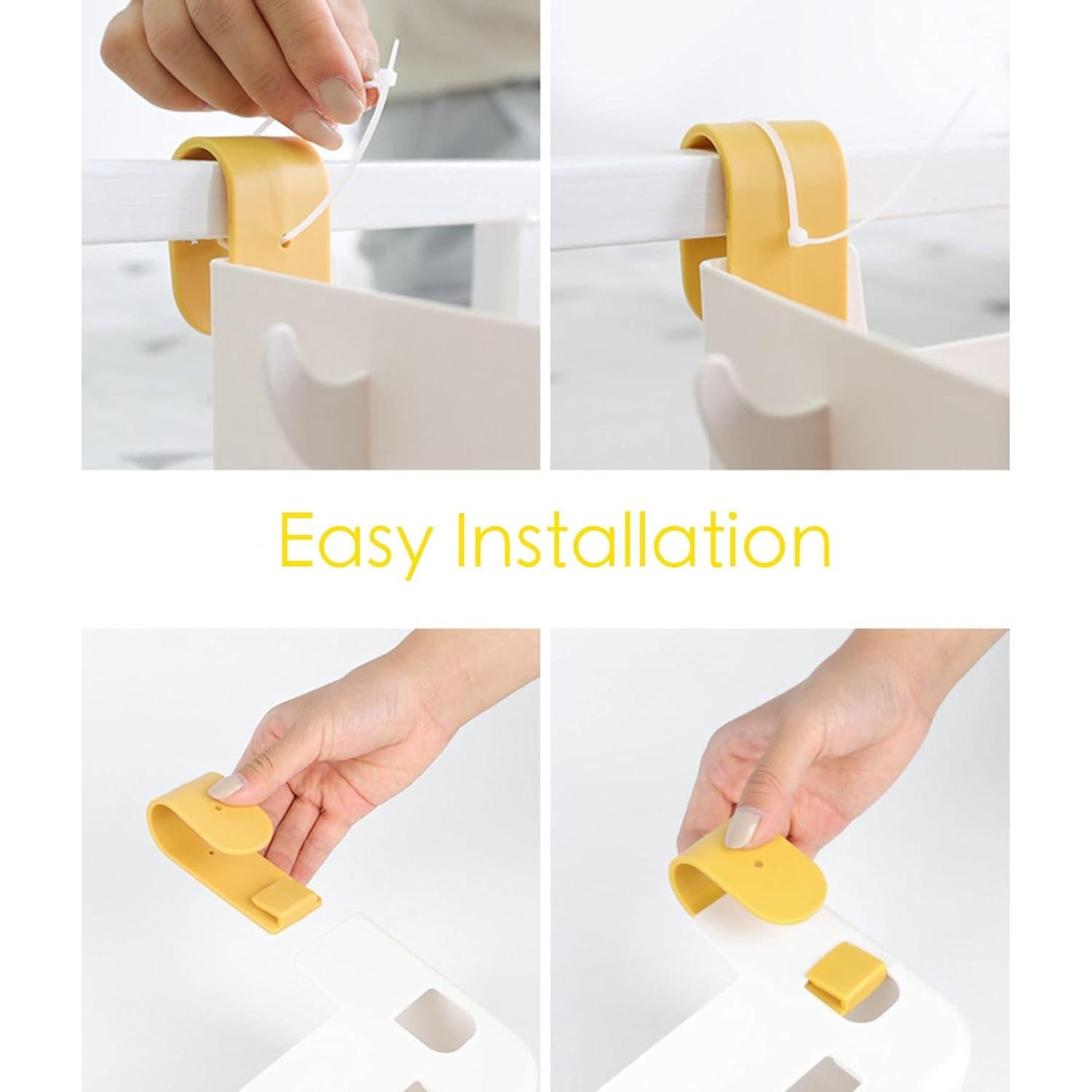 Caddy Colgante de Cama MEVOPHEE Blanco 30.5x11.9 cm Almacenamiento