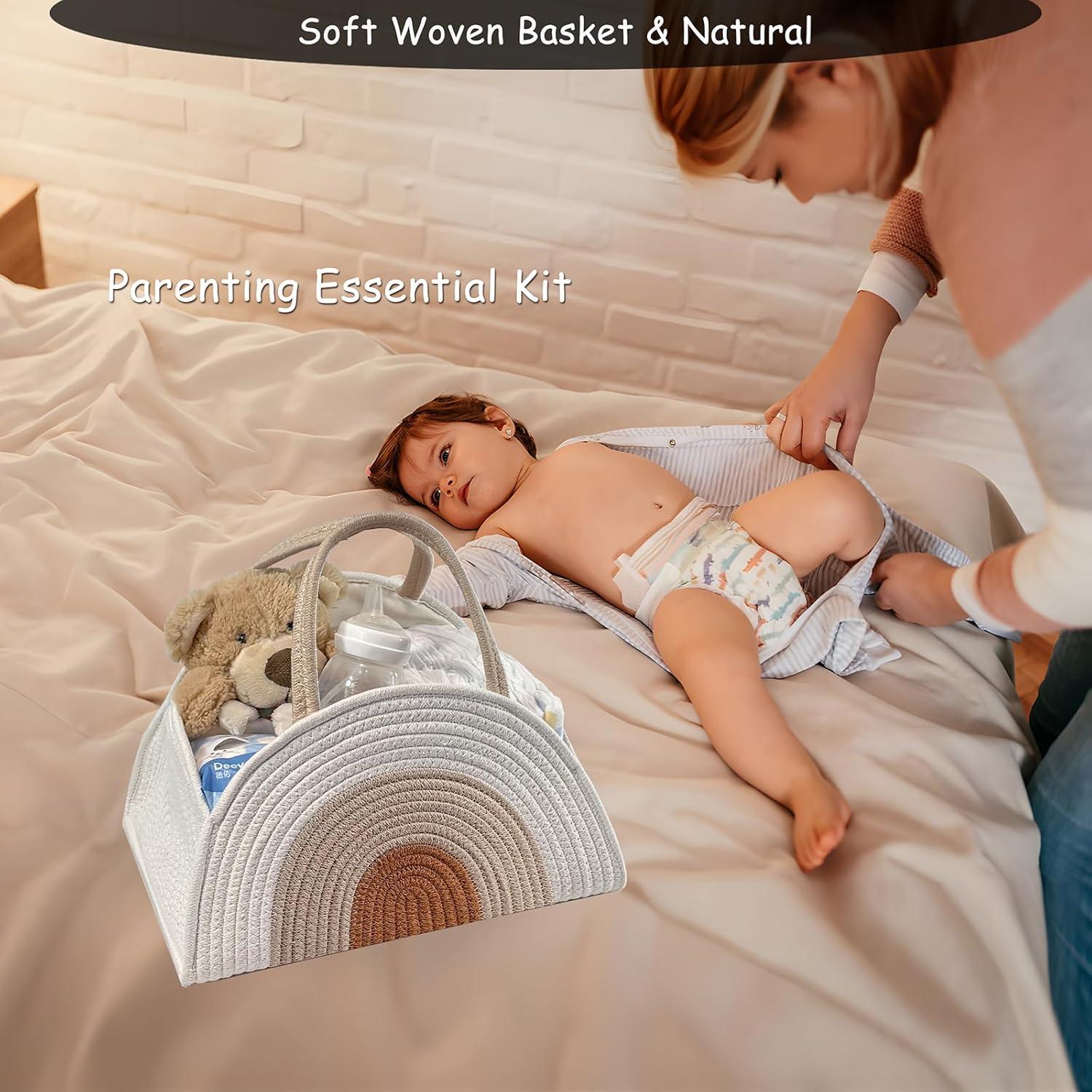 Caddy de Almacenamiento COMFY-HOMI para Pañales Algodón 37x27cm