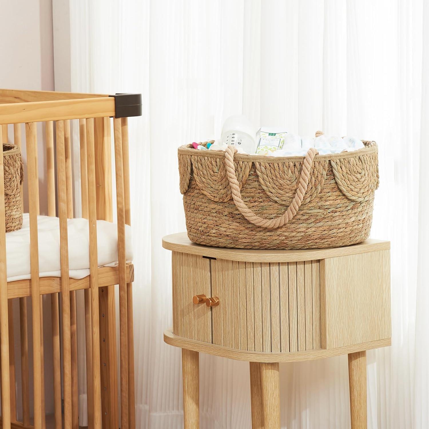 Caddy de Pañales FairyHaus de Mimbre Natural 38cm